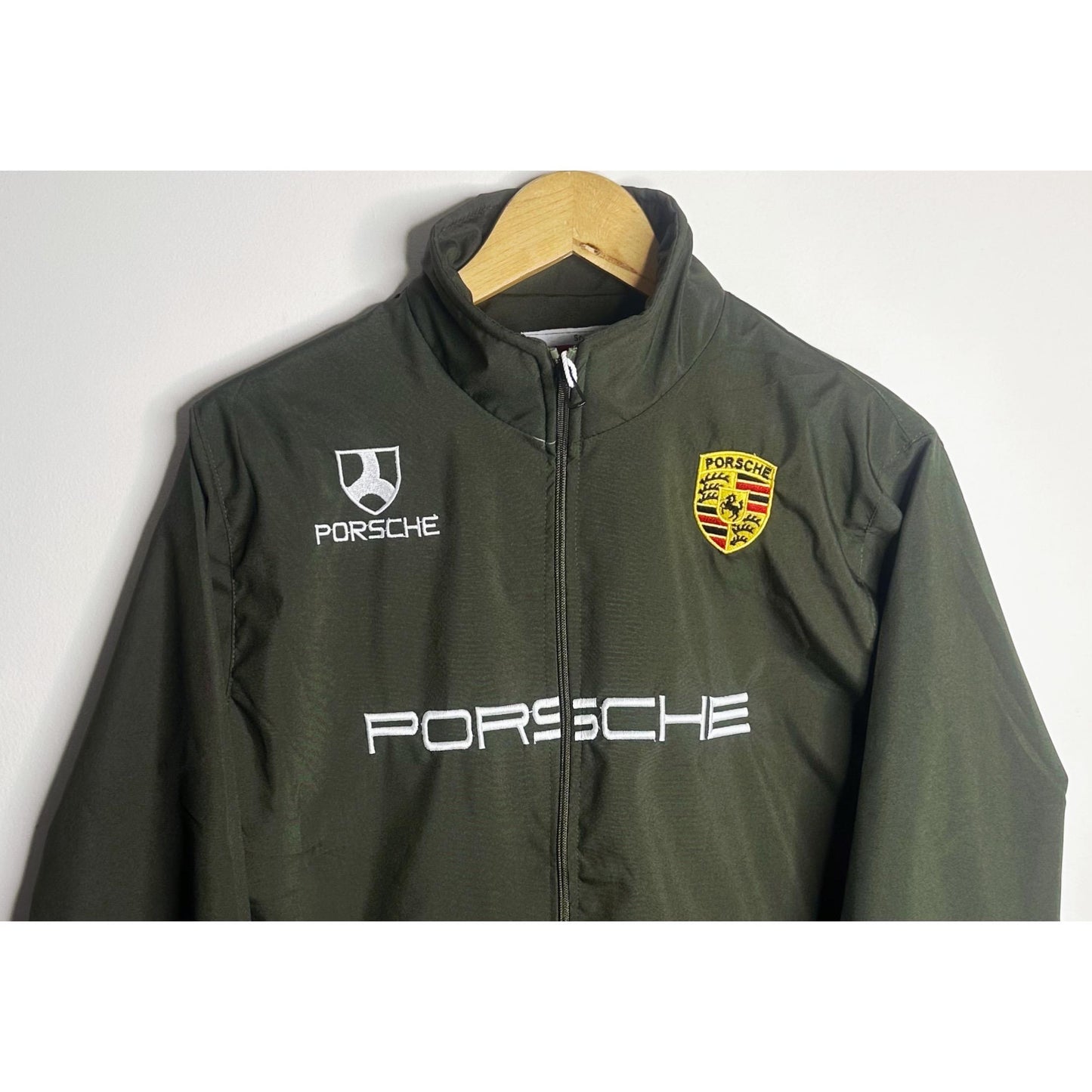 PORSCHE GREEN SPORTS JACKET FOR MEN – PREMIUM RACING STYLE FULL ZIPPER JACKET (Waterproof)