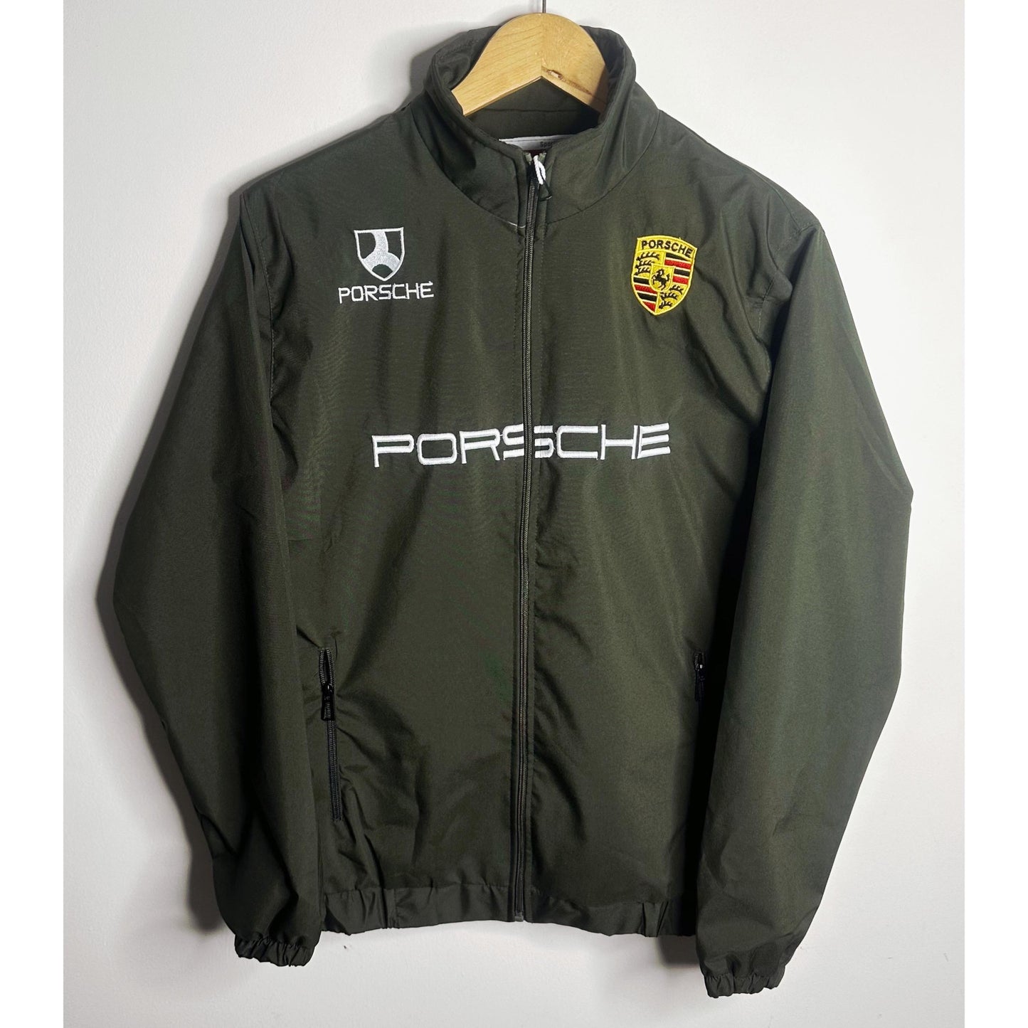 PORSCHE GREEN SPORTS JACKET FOR MEN – PREMIUM RACING STYLE FULL ZIPPER JACKET (Waterproof)