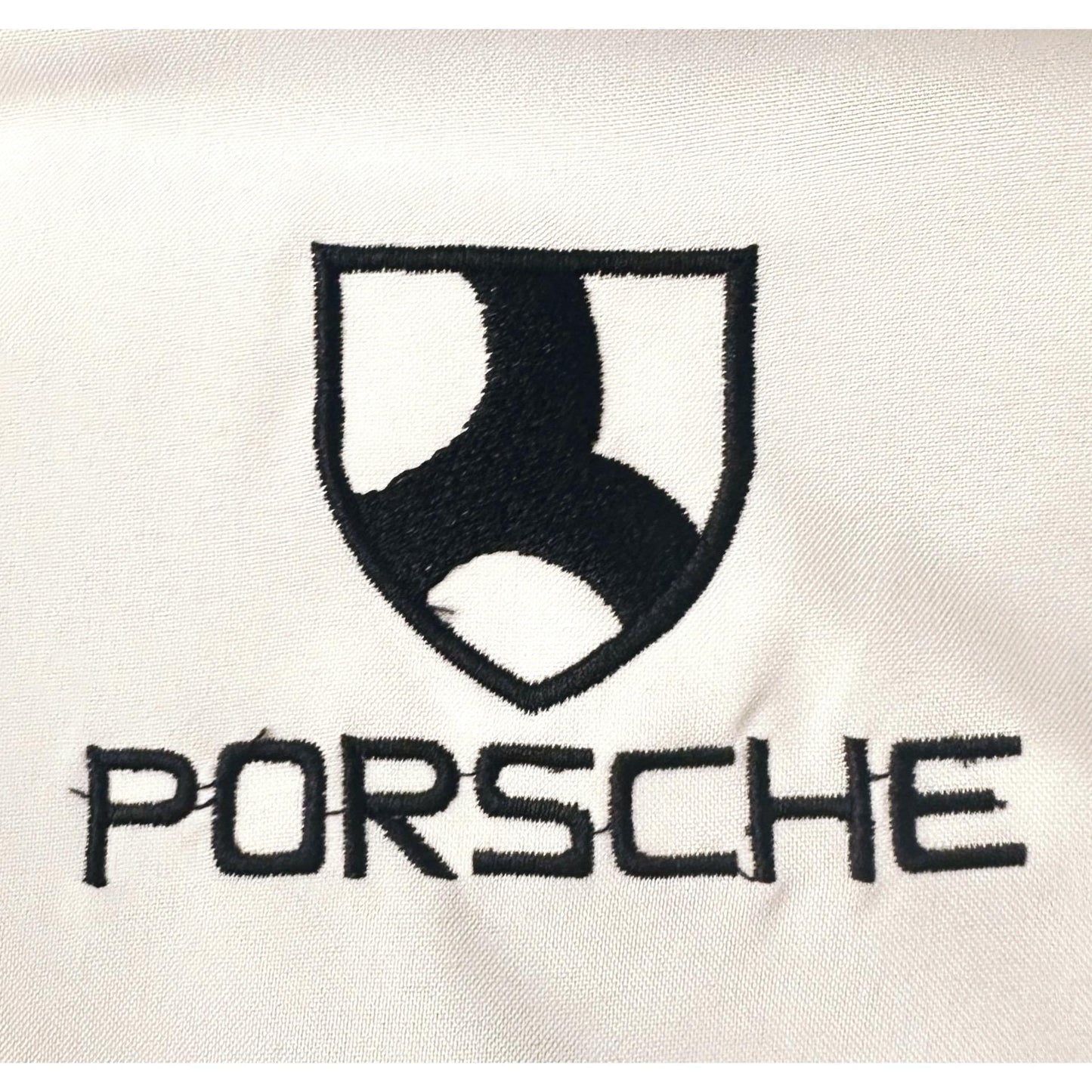 PORSCHE WHITE SPORTS JACKET FOR MEN – PREMIUM RACING STYLE FULL ZIPPER JACKET(Waterproof)