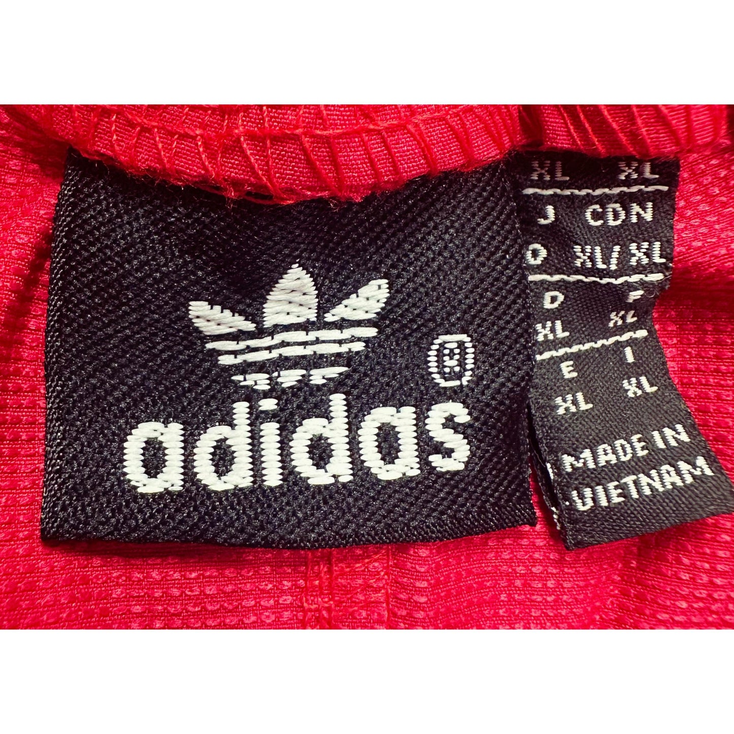 ADIDAS RED TRACK PANTS FOR MEN – CLASSIC THREE STRIPES SPORTSWEAR TRACK