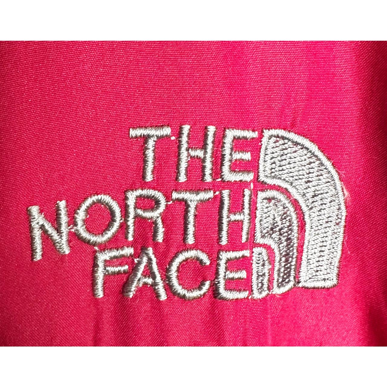 THE NORTH FACE RED WINDBREAKER WINDBREAKER JACKET WITH WHITE ACCENTS