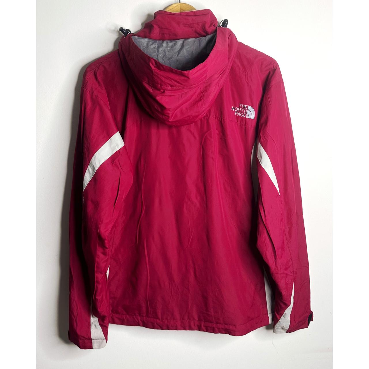 THE NORTH FACE RED WINDBREAKER WINDBREAKER JACKET WITH WHITE ACCENTS