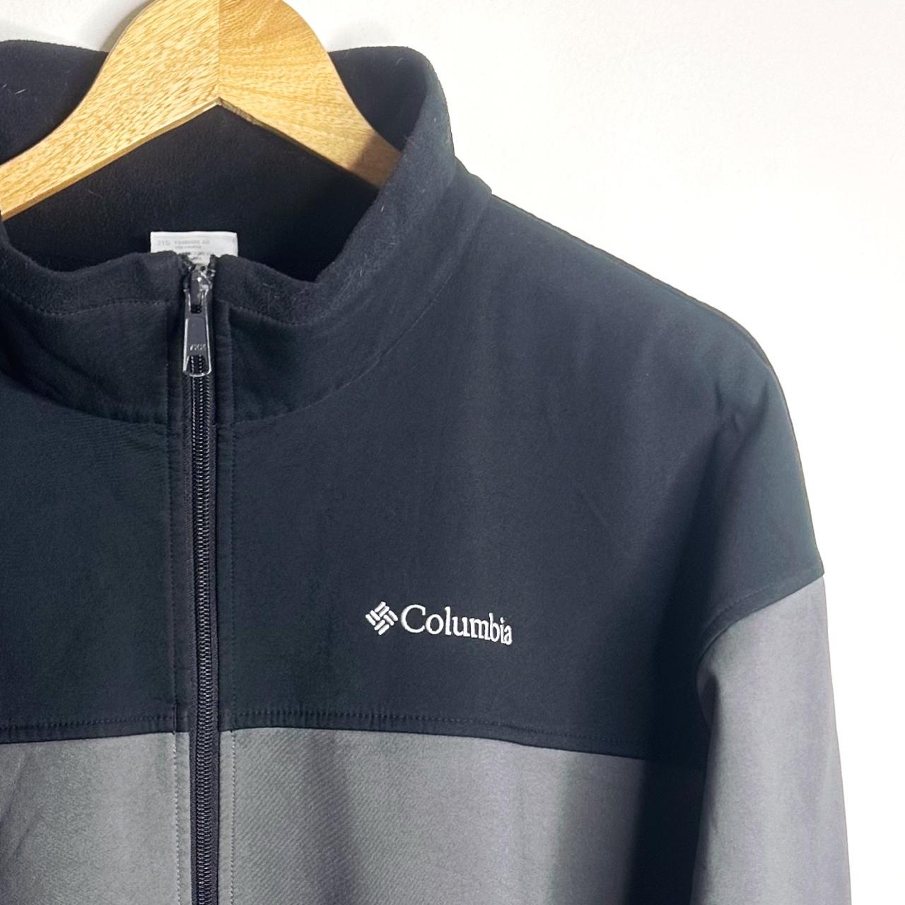 COLUMBIA SPORTSWEAR COMPANY MENS BLACK AND GRAY FULL ZIP JACKET