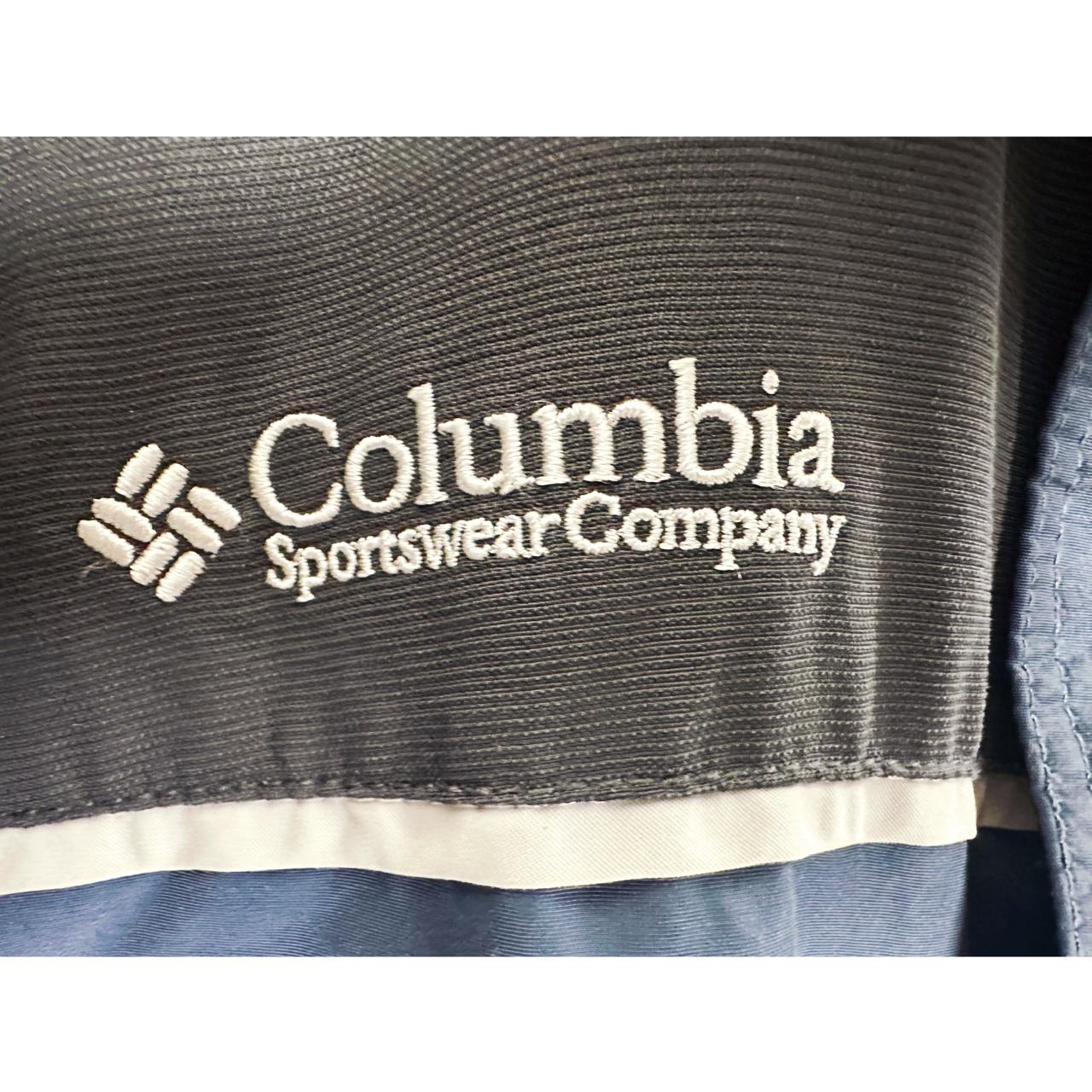 COLUMBIA SPORTSWEAR COMPANY MEN'S BLUE INTERCHANGE JACKET WITH WHITE STRIPE DETAIL SIZE 3XL