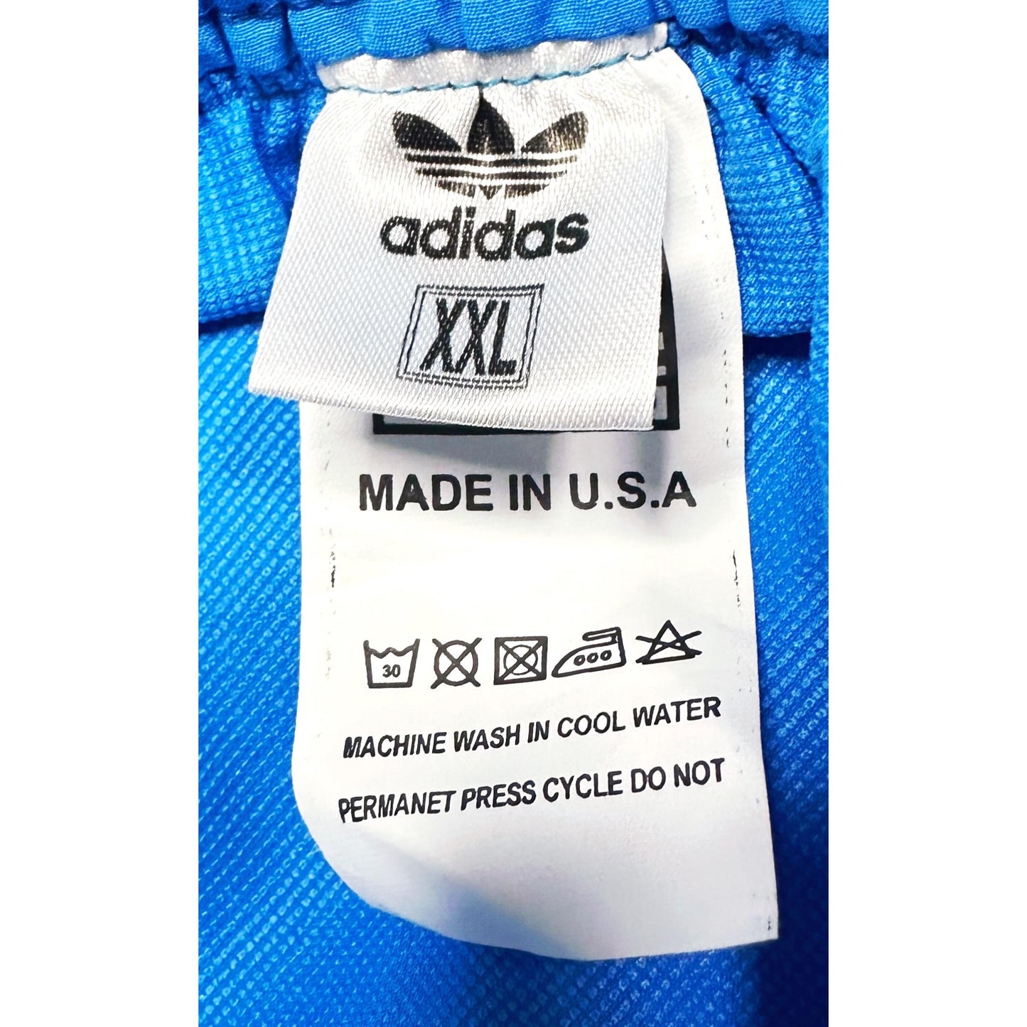 ADIDAS MEN'S BLUE TRACK PANTS WITH SIDE BUTTONS | CLASSIC THREE STRIPES CASUAL SPORTSWEAR TROUSERS
