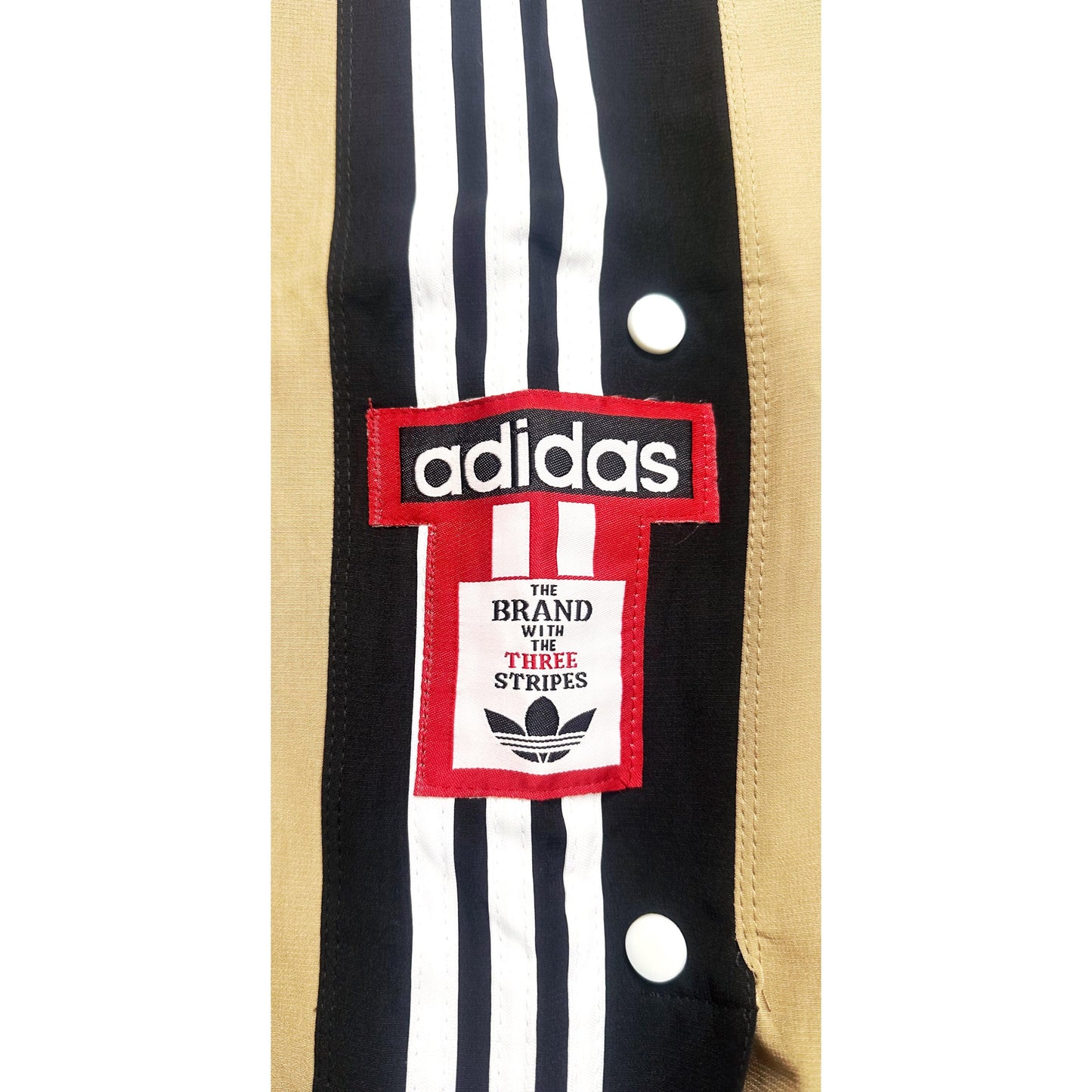 ADIDAS MEN'S BROWN TRACK PANTS WITH SIDE BUTTONS | CLASSIC THREE STRIPES CASUAL SPORTSWEAR TROUSERS