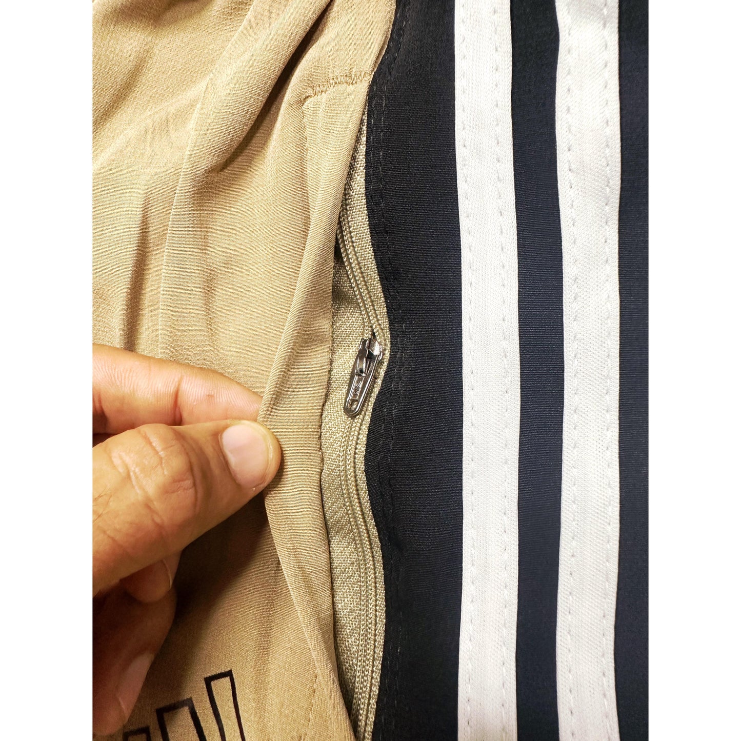ADIDAS MEN'S BROWN TRACK PANTS WITH SIDE BUTTONS | CLASSIC THREE STRIPES CASUAL SPORTSWEAR TROUSERS