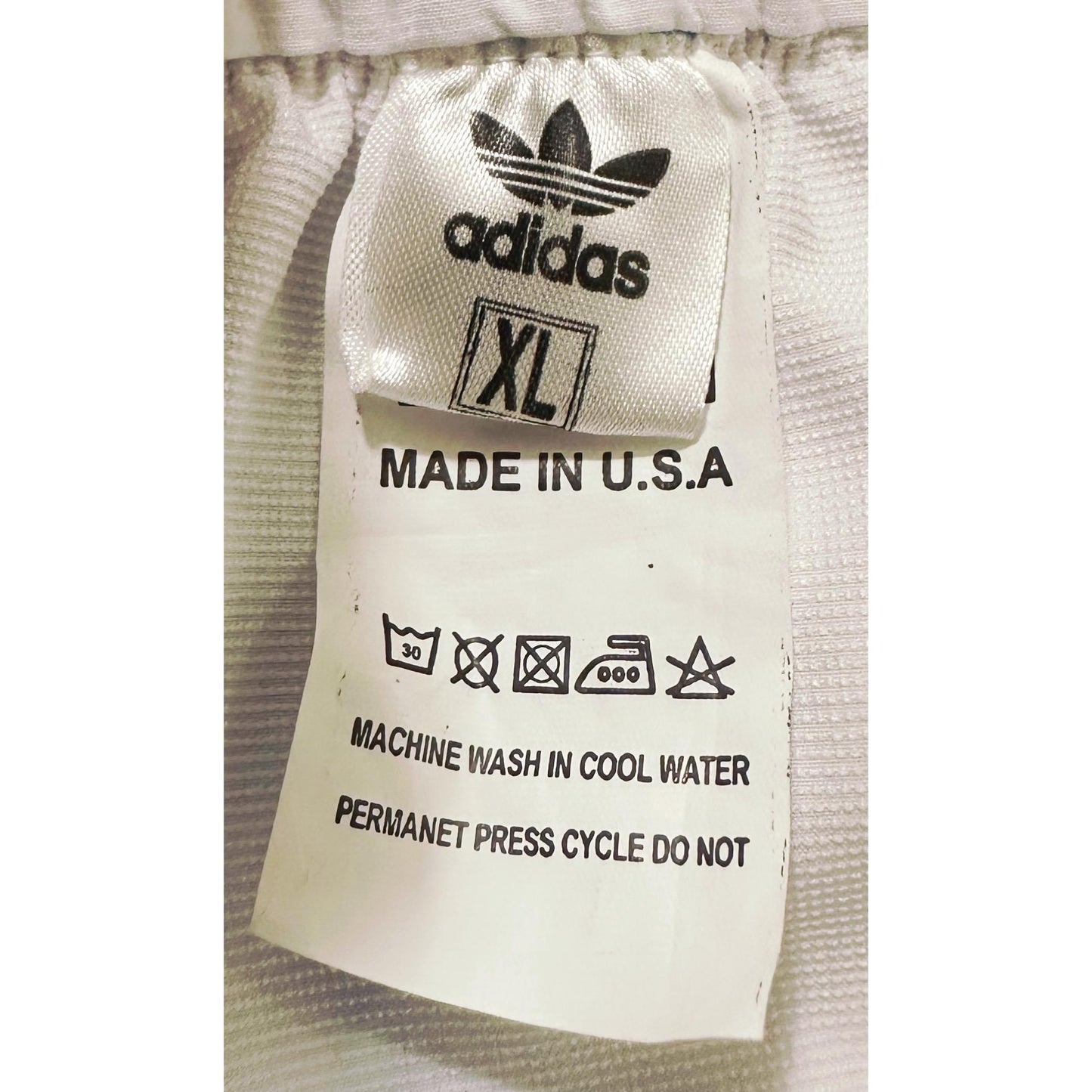 ADIDAS MEN'S WHITE TRACK PANTS WITH SIDE BUTTONS | CLASSIC THREE STRIPES CASUAL SPORTSWEAR TROUSERS