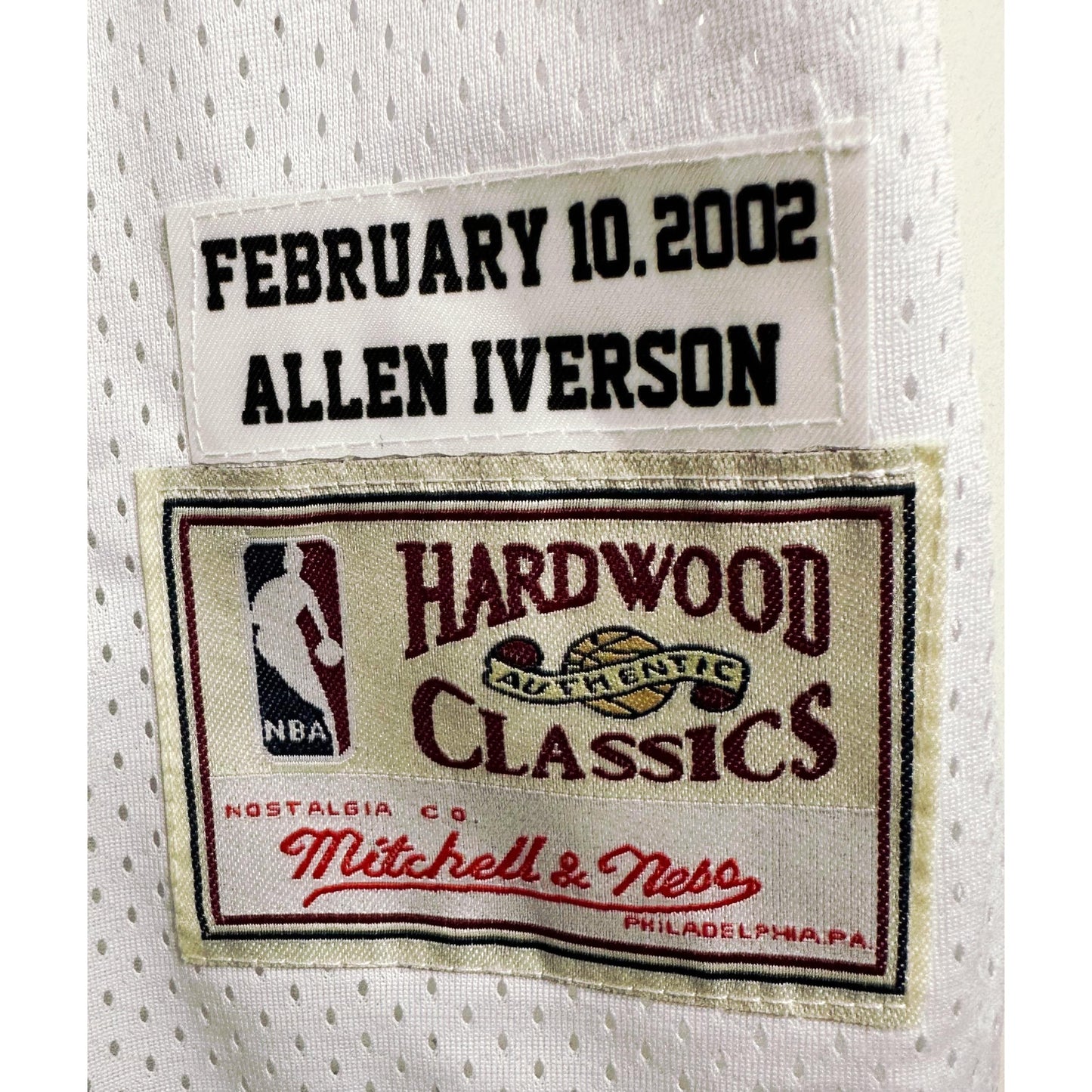 MITCHELL & NESS NBA HARDWOOD CLASSICS ALLEN IVERSON #3 PHILADELPHIA SIXERS 2000-01 JERSEY XXL