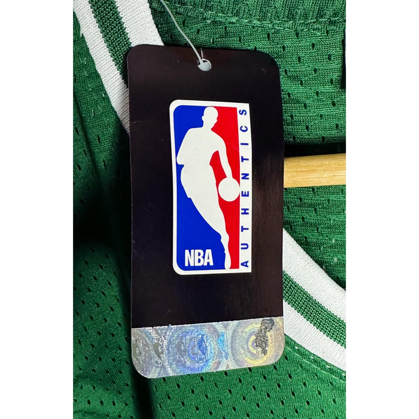 MITCHELL & NESS NBA LARRY BIRD GREEN WHITE CELTICS BIRD NO 33 PREMIUM BASKETBALL JERSEY