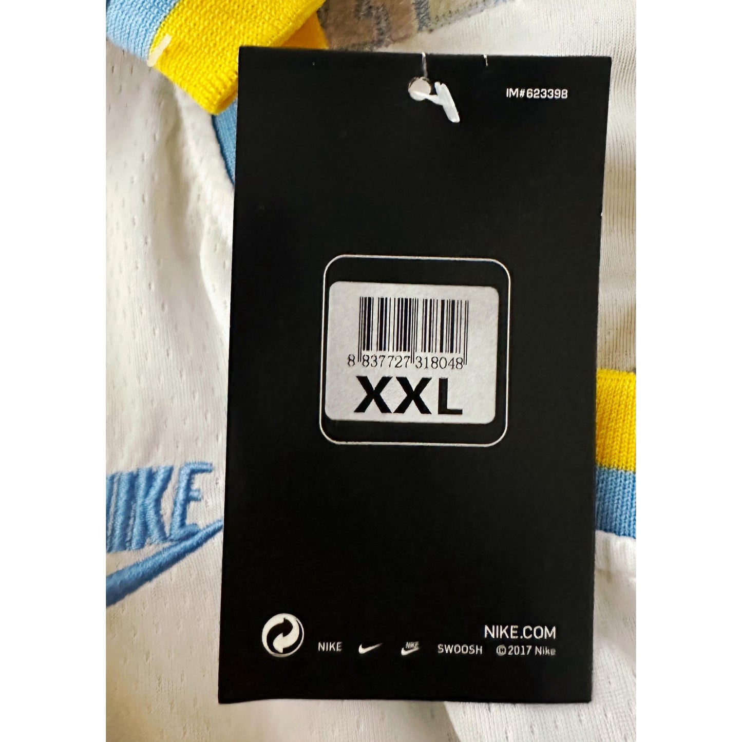NIKE BIBIGO WHITE SKY AND YELLOW LAKERS BRYANT NO 24 PREMIUM BASKETBALL JERSEY