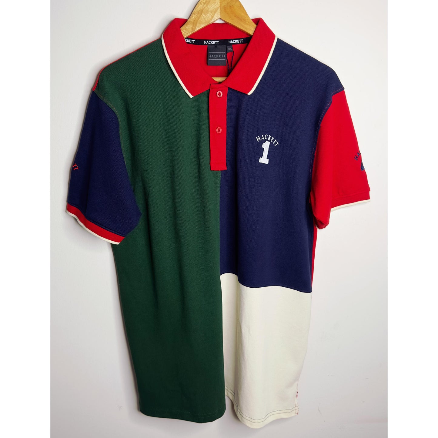 Luxury Hackett Polo Shirt – Bold Colorblock Edition