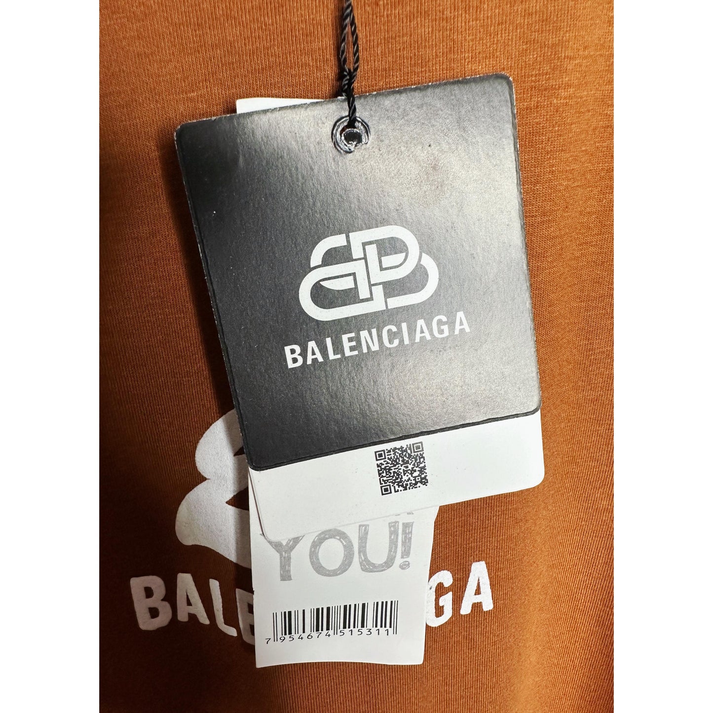 BALENCIAGA MEN’S PREMIUM COTTON T-SHIRT – BROWN MULTICOLOR PRINT | OVERSIZED STREETWEAR STYLE | CASUAL & LUXURY FASHION TEE