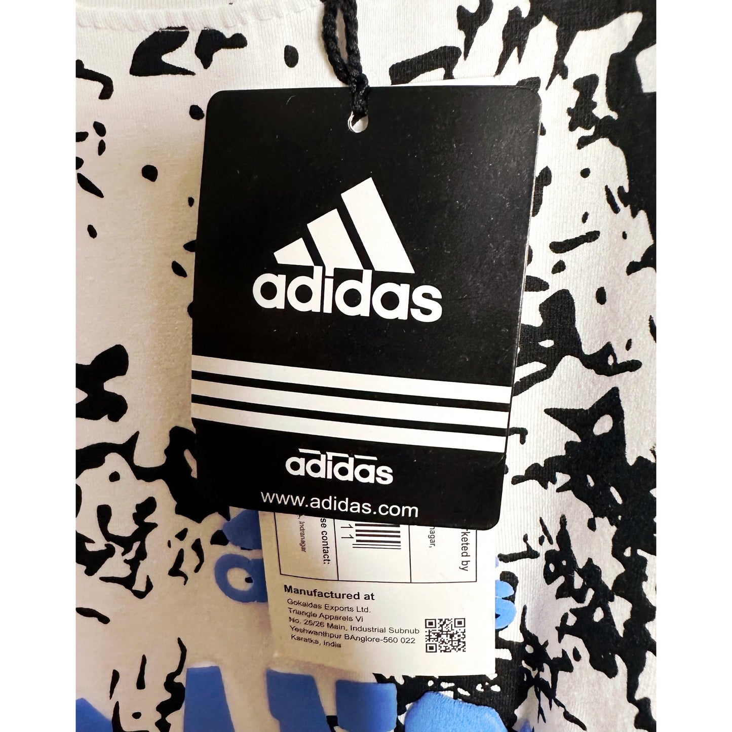 Adidas Signature White Graphic Tee – Los Angeles California Championship w Puff print