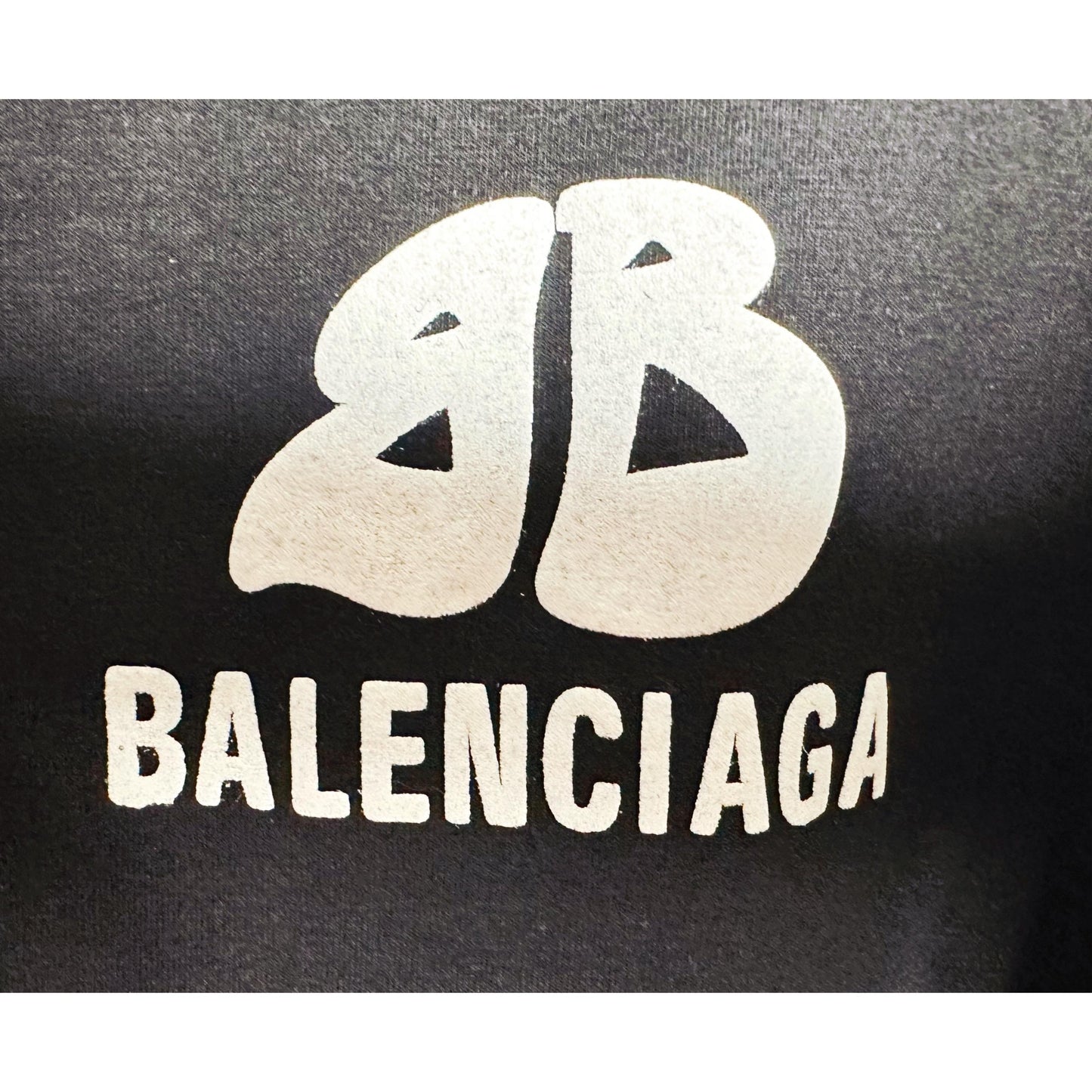BALENCIAGA MEN’S PREMIUM COTTON T-SHIRT – BLACK MULTICOLOR PRINT | OVERSIZED STREETWEAR STYLE | CASUAL & LUXURY FASHION TEE