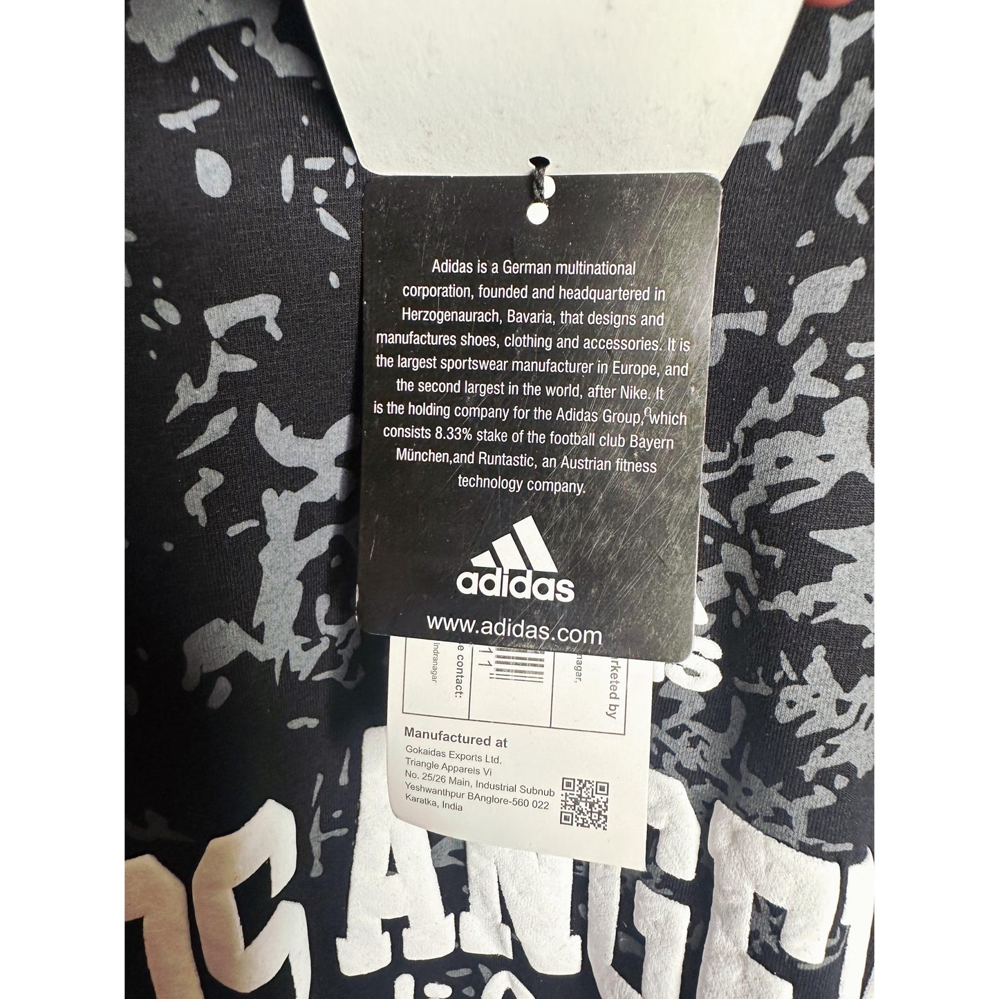 Adidas Designer Black Tee – Sporty Los Angeles Championship Edition