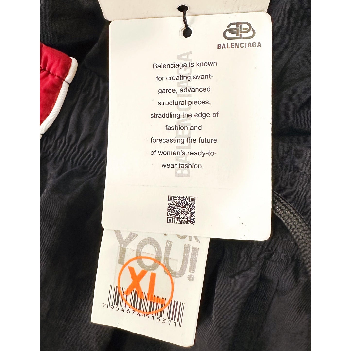 BALENCIAGA MEN'S TRACK PANTS | BLACK & RED SIDE STRIPE JOGGERS | LOGO PRINT  | CASUAL SPORTSWEAR