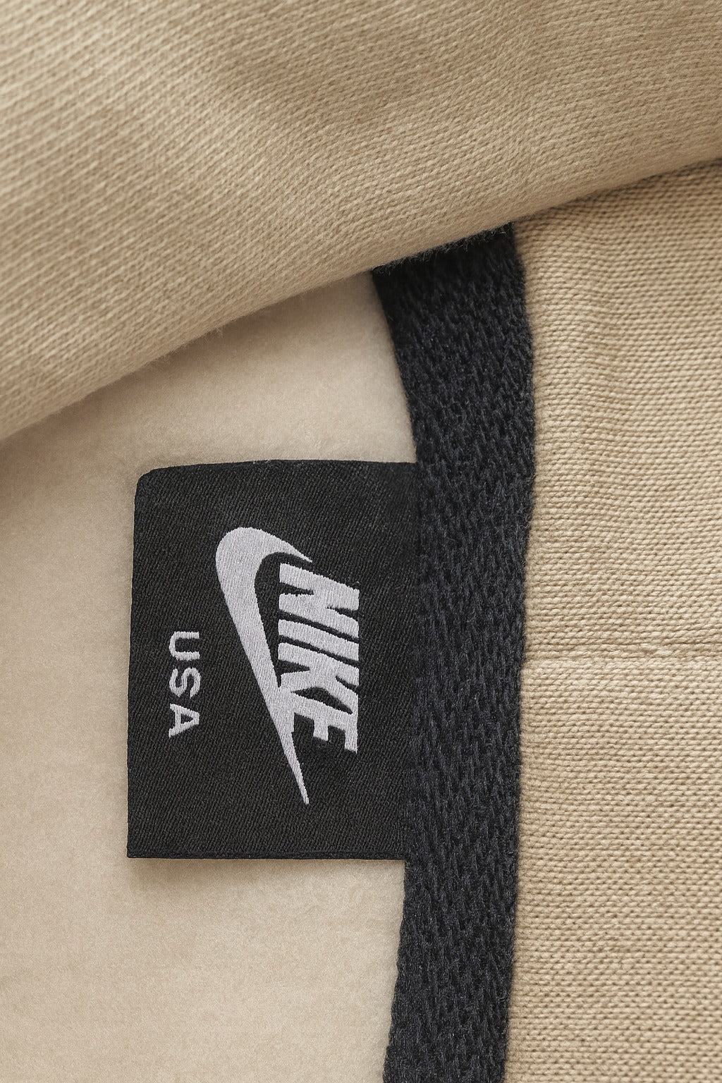Nike Beige Luxury Hoodie – Just Do It Signature Edition
