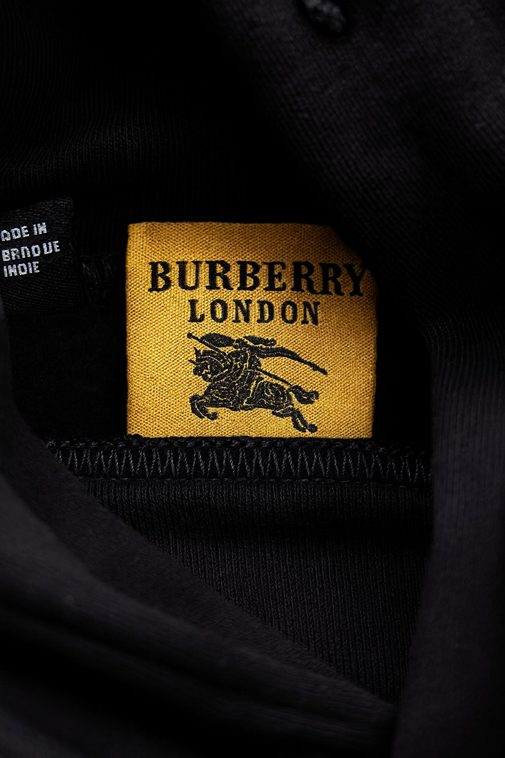 Burberry Signature Black Hoodie – Timeless London Heritage