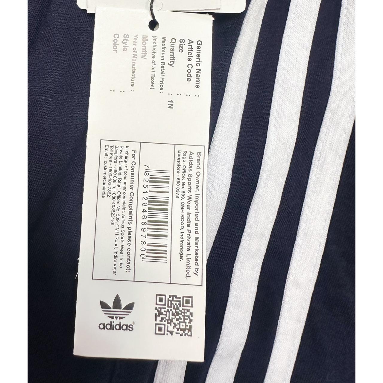 Adidas Originals Cotton Slim-Fit Navy blue Track Pants – Iconic 3 Stripes Design