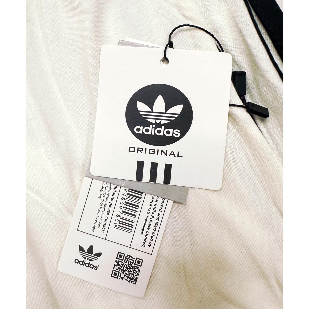 Classic Adidas 3-Stripes Cotton White Track Pants – Everyday Comfort