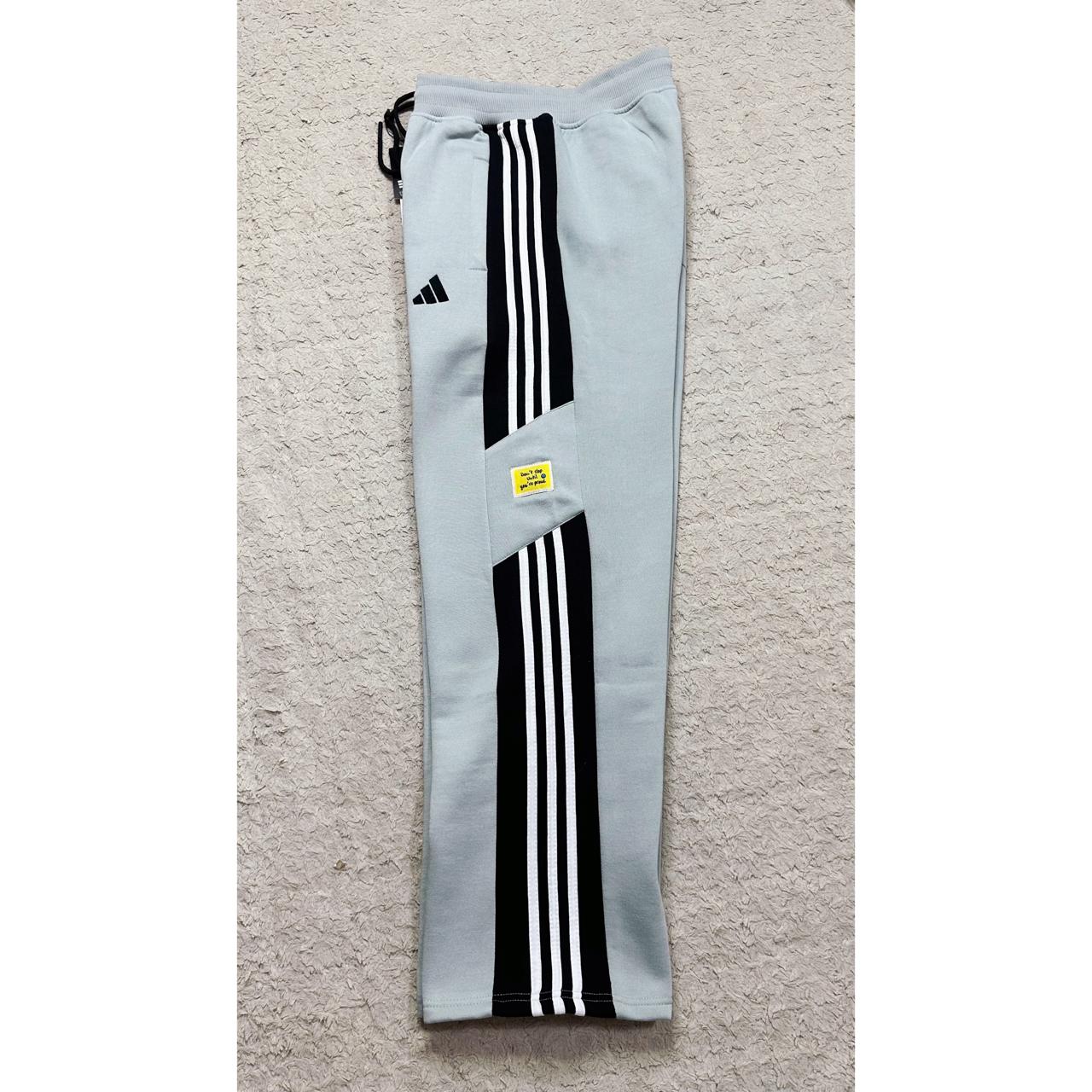 Adidas Heavy GSM Track Pants – Elite Quality |  Grey | Iconic 3-Stripes