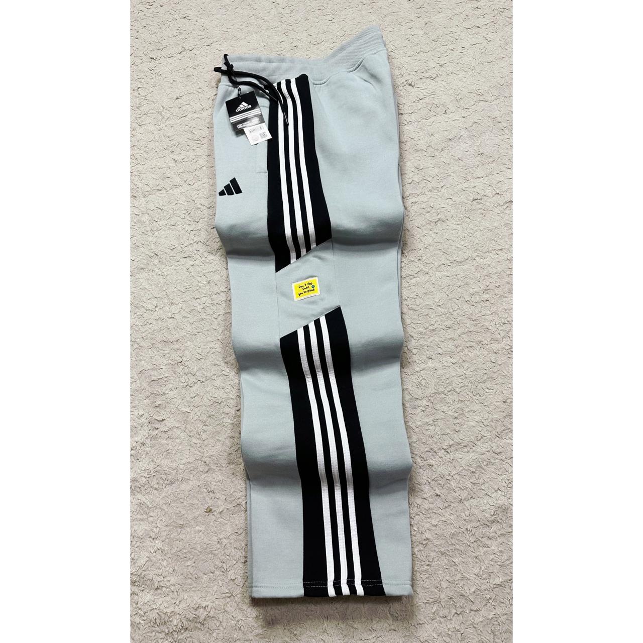 Adidas Heavy GSM Track Pants – Elite Quality |  Grey | Iconic 3-Stripes