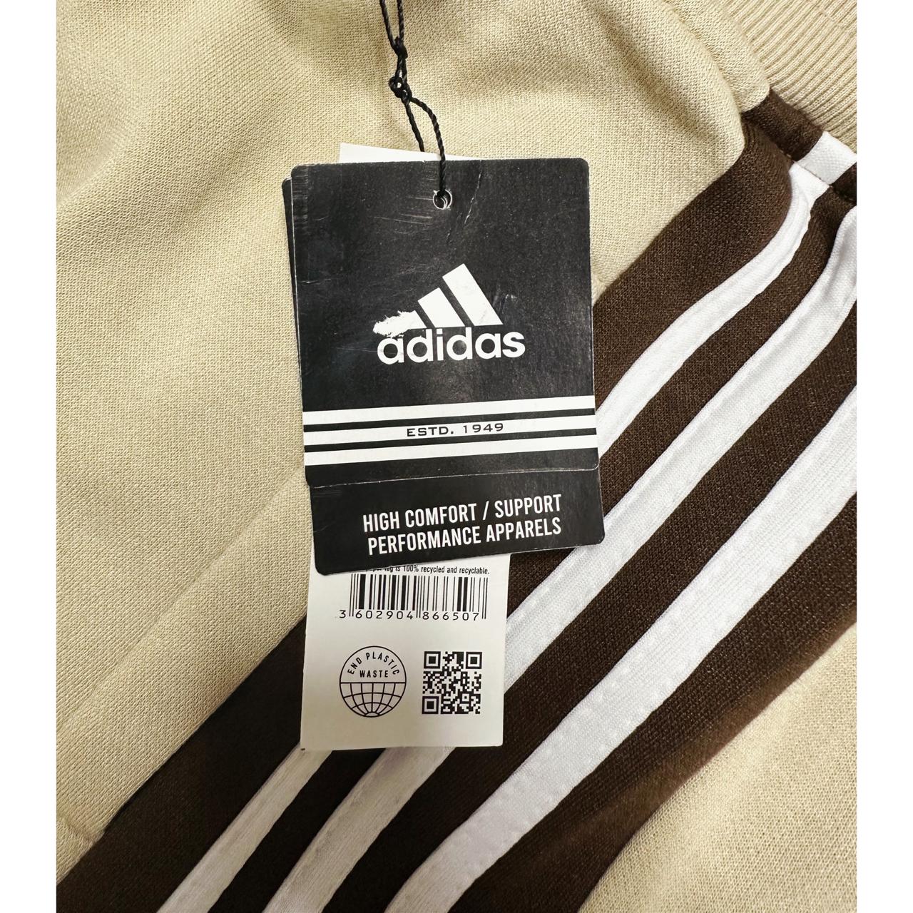 Adidas Heavy GSM Track Pants – Elite Quality | Beige | Iconic 3-Stripes
