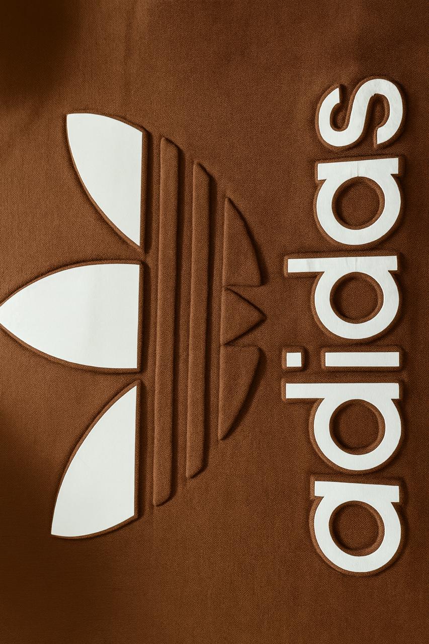Adidas Originals Luxury Brown Hoodie – Iconic Trefoil Edition