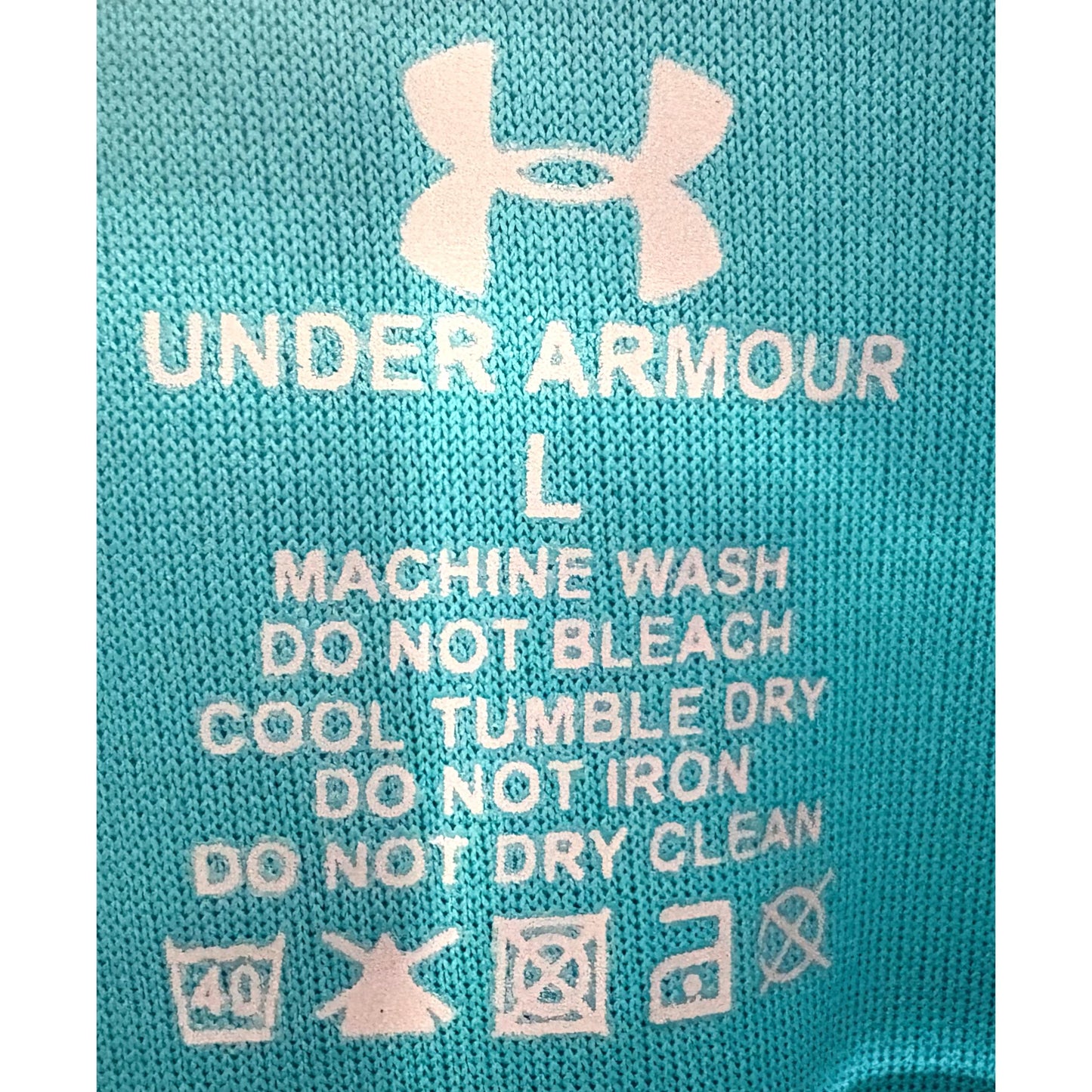 UNDER ARMOUR MEN'S ELITE PERFORMANCE TECH T-SHIRT | LIGHT BLUE/GRAY GRAPHIC PRINT | SHORT SLEEVE, MOISTURE-WICKING, QUICK-DRY | TRAINING & RUNNING