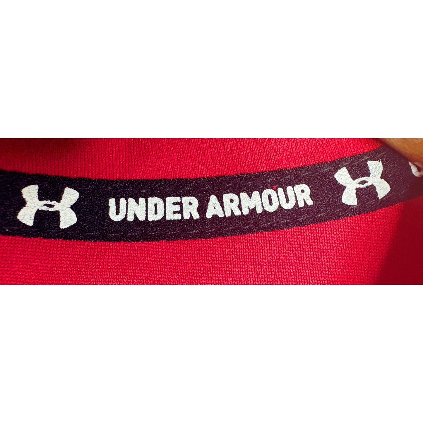UNDER ARMOUR MEN'S ELITE PERFORMANCE TECH T-SHIRT | RED GRAPHIC PRINT | SHORT SLEEVE, MOISTURE-WICKING, QUICK-DRY | TRAINING & RUNNING
