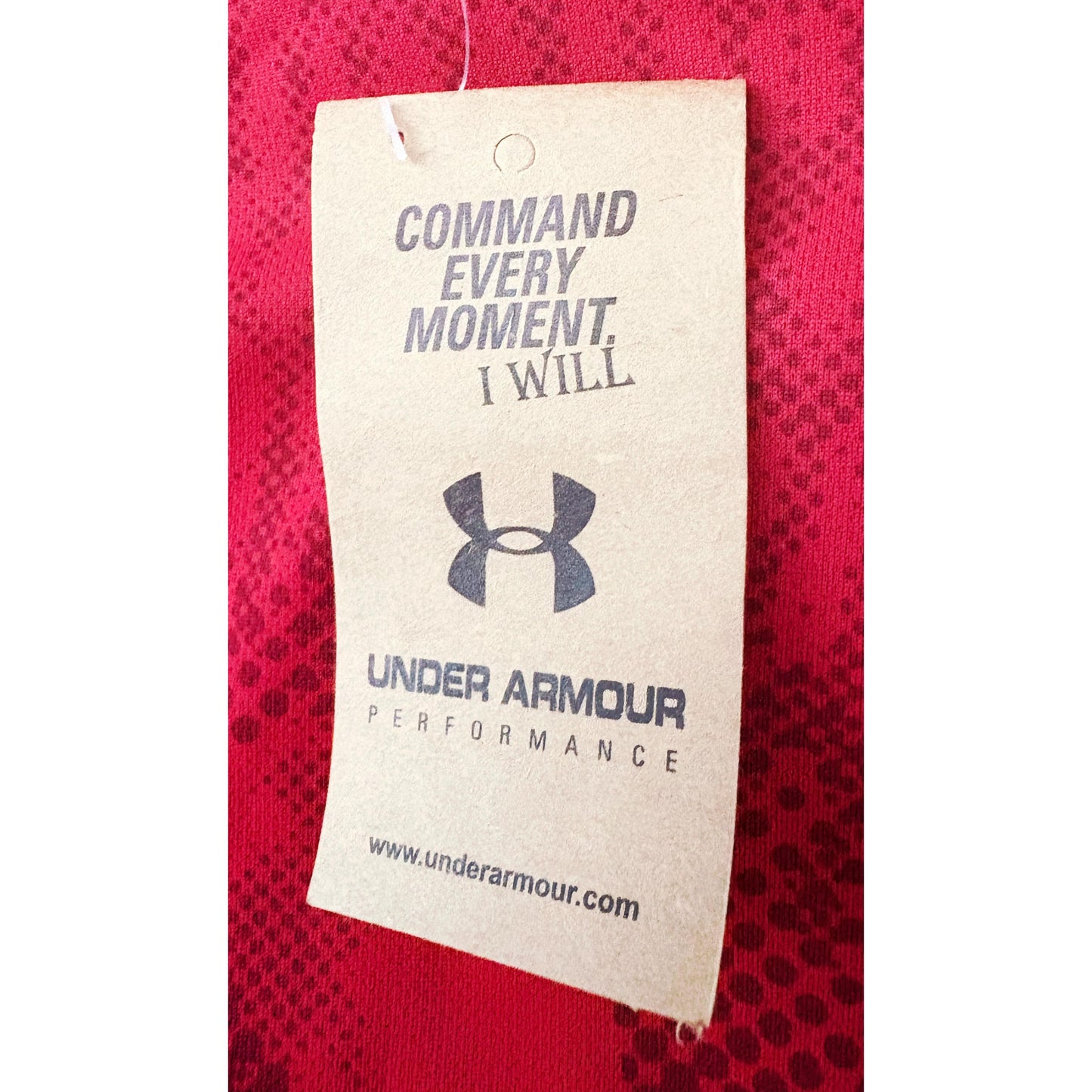 UNDER ARMOUR MEN'S ELITE PERFORMANCE TECH T-SHIRT | RED GRAPHIC PRINT | SHORT SLEEVE, MOISTURE-WICKING, QUICK-DRY | TRAINING & RUNNING