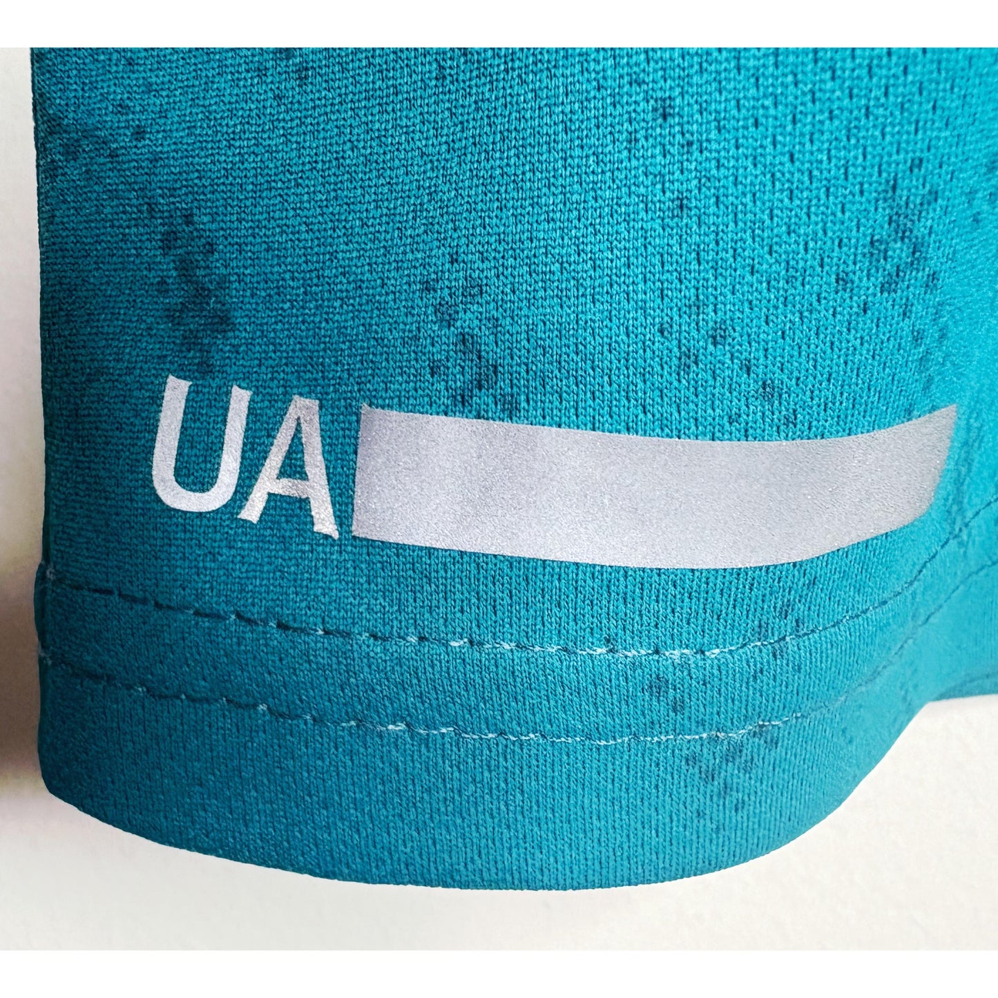 UNDER ARMOUR MEN'S ELITE PERFORMANCE TECH T-SHIRT | TEAL BLUE GRAPHIC PRINT | SHORT SLEEVE, MOISTURE-WICKING, QUICK-DRY | TRAINING & RUNNING