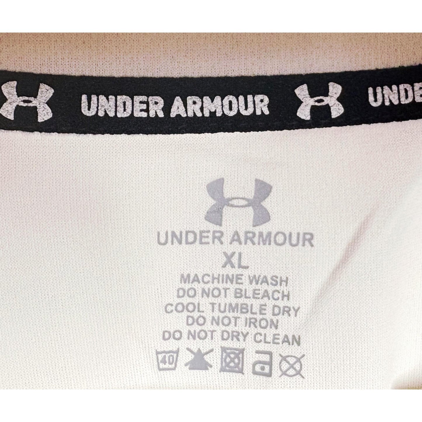 UNDER ARMOUR MEN'S ELITE PERFORMANCE TECH T-SHIRT | WHITE GRAPHIC PRINT | SHORT SLEEVE, MOISTURE-WICKING, QUICK-DRY | TRAINING & RUNNING