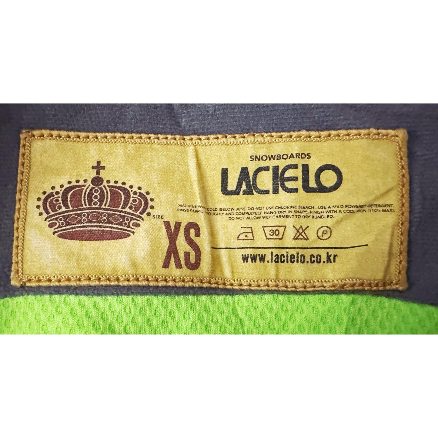 LACIELO XS Snowboard Pro Jacket | Premium Thermal Shell | Abstract Blue–Black Graphic Edition