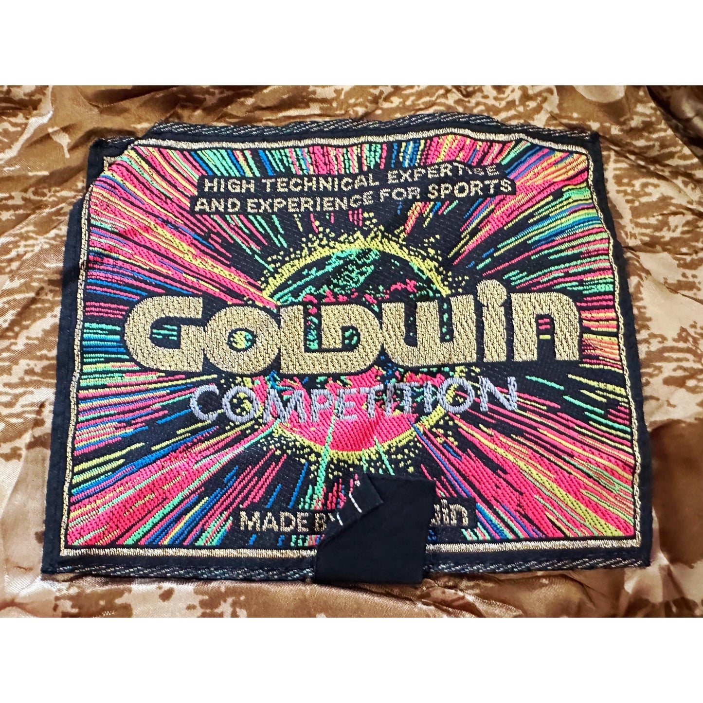 90S GOLDWIN SKI JACKET: FULL ZIPPER, MULTICOLOUR
