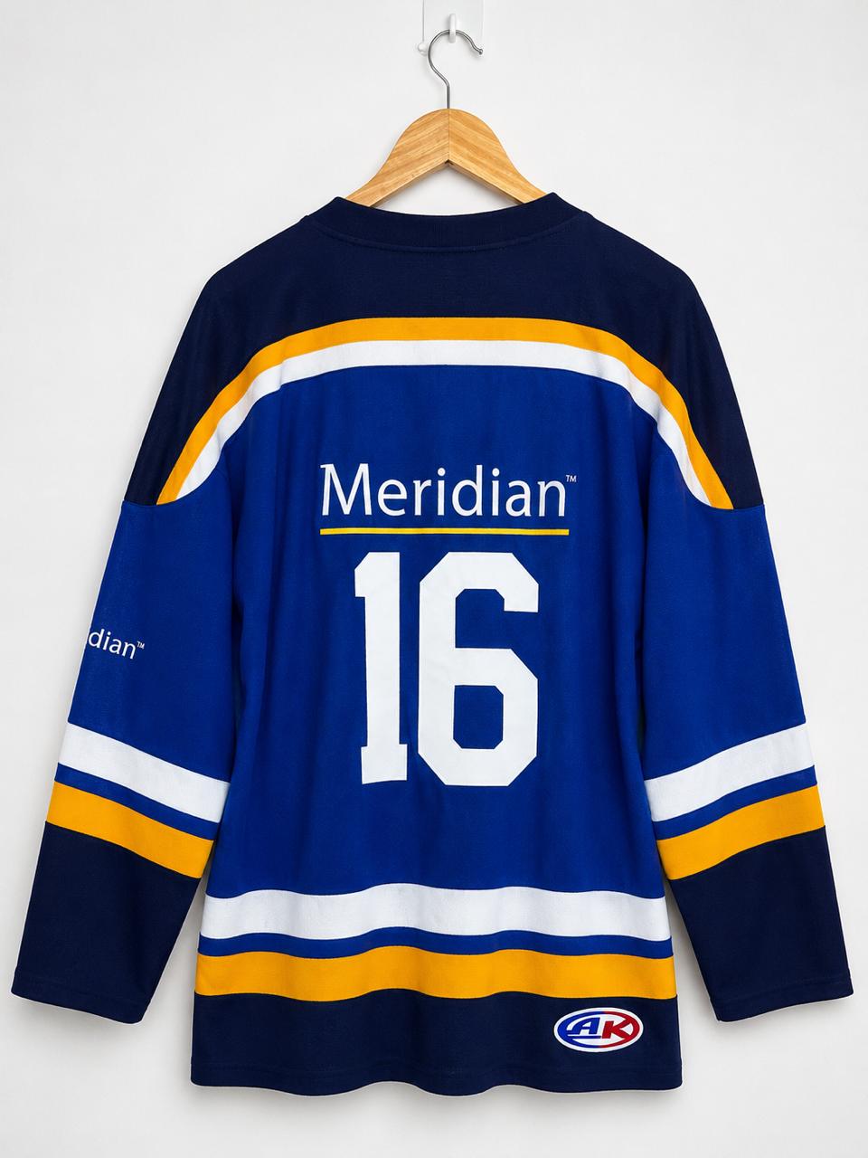 Classic Meridian Ice Hockey Jersey | Blue & White | Size 2XL