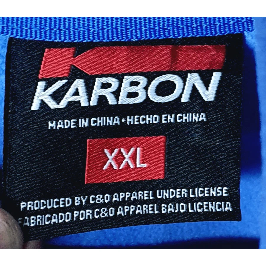 KARBON BLUE JACKET WITH HOOD SIZE: XXL