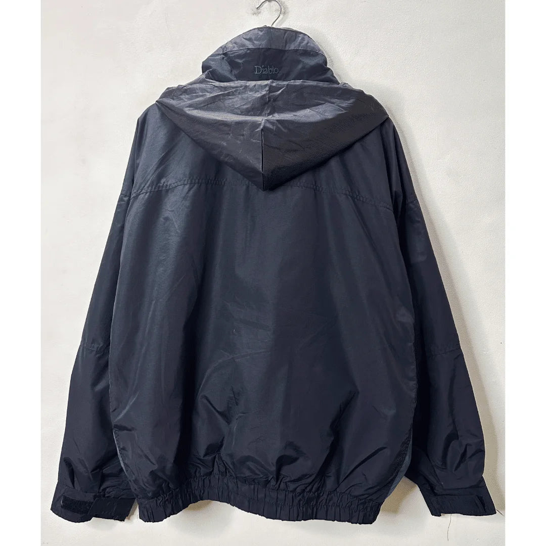 COLUMBIA BLACK SIZE XL WINDBREAKER SIZE: XL JACKETS