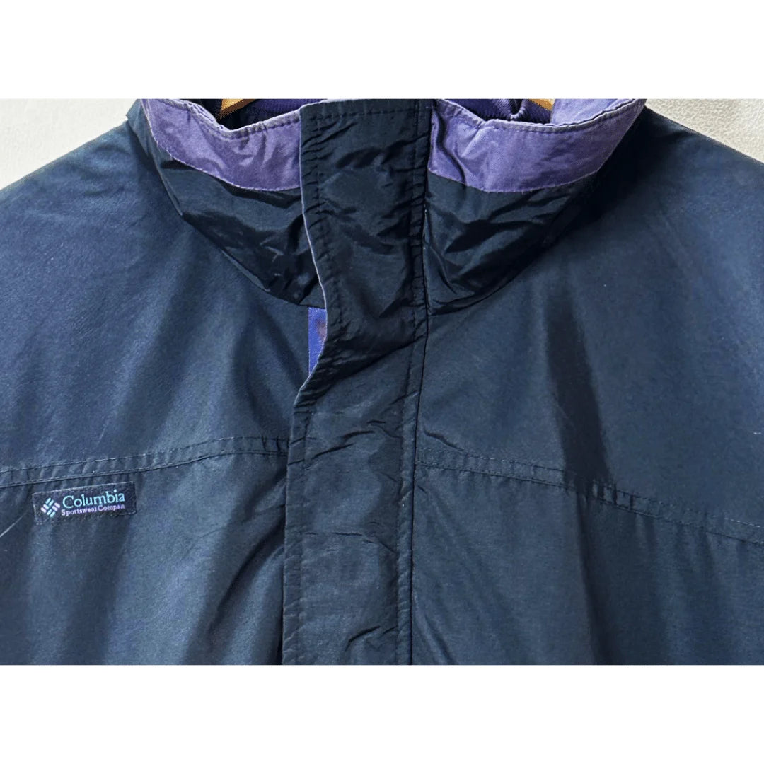 COLUMBIA BLACK SIZE XL WINDBREAKER SIZE: XL JACKETS