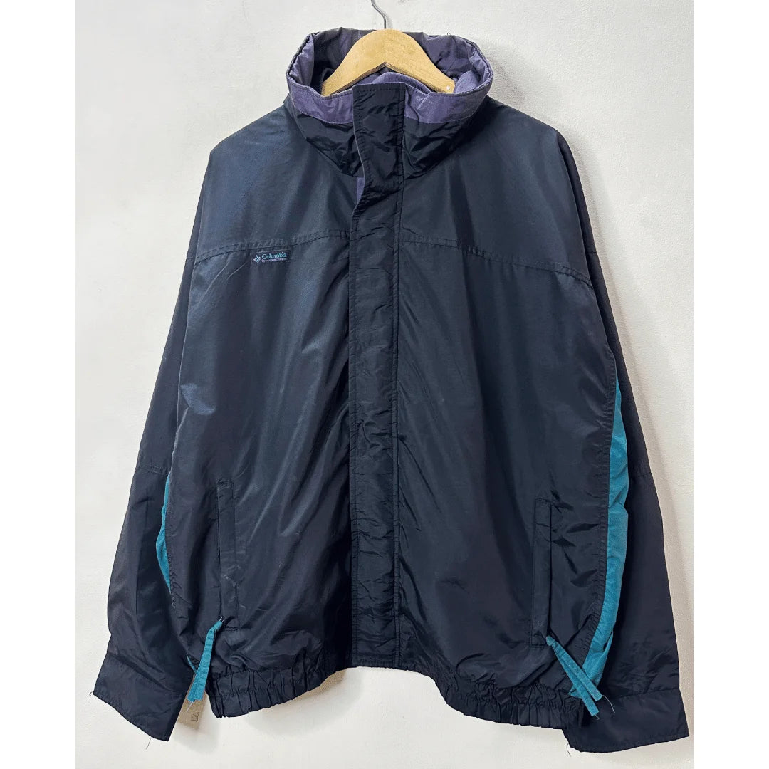 COLUMBIA BLACK SIZE XL WINDBREAKER SIZE: XL JACKETS