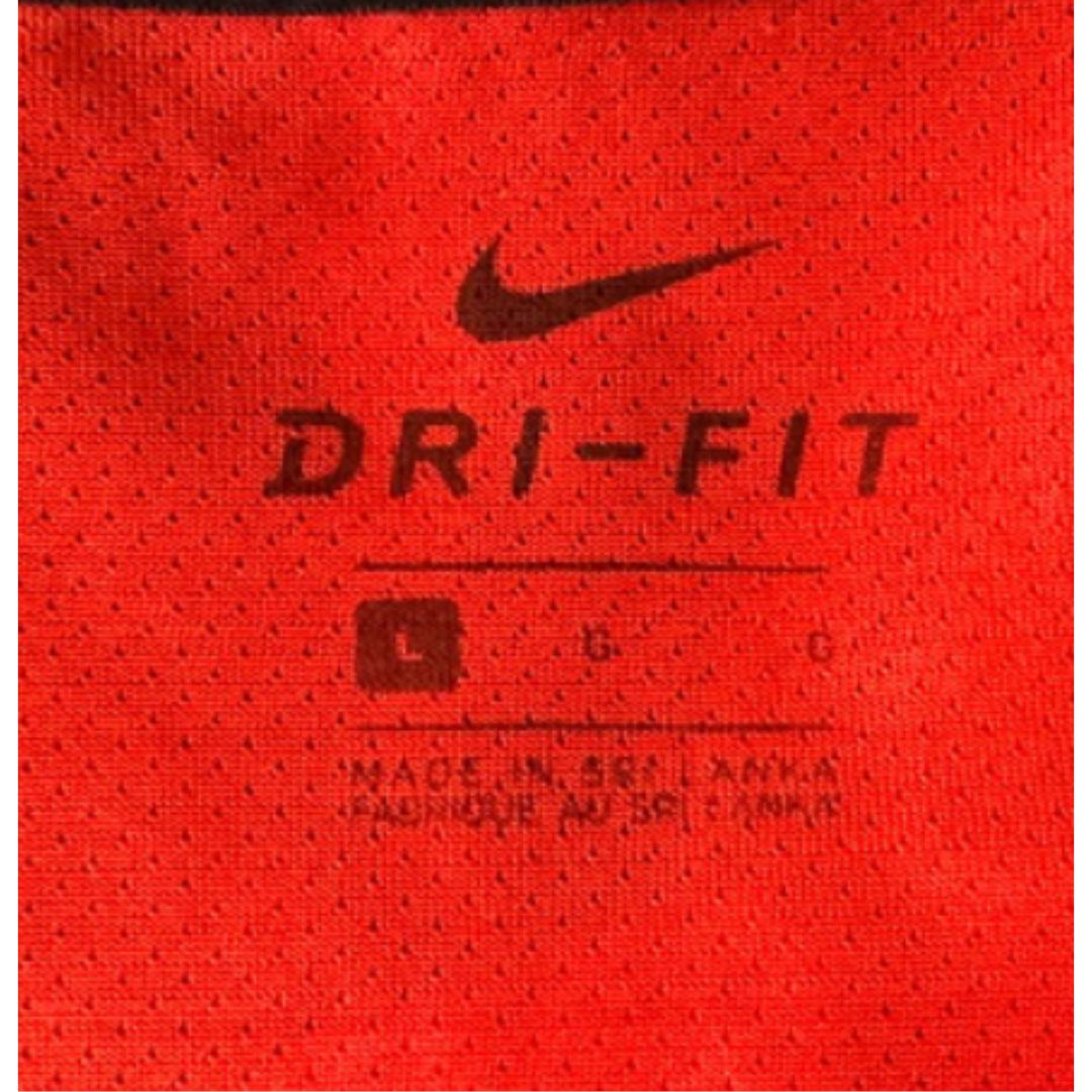 NIKE RED SIZE L DRI FIT SPORTS TEE
