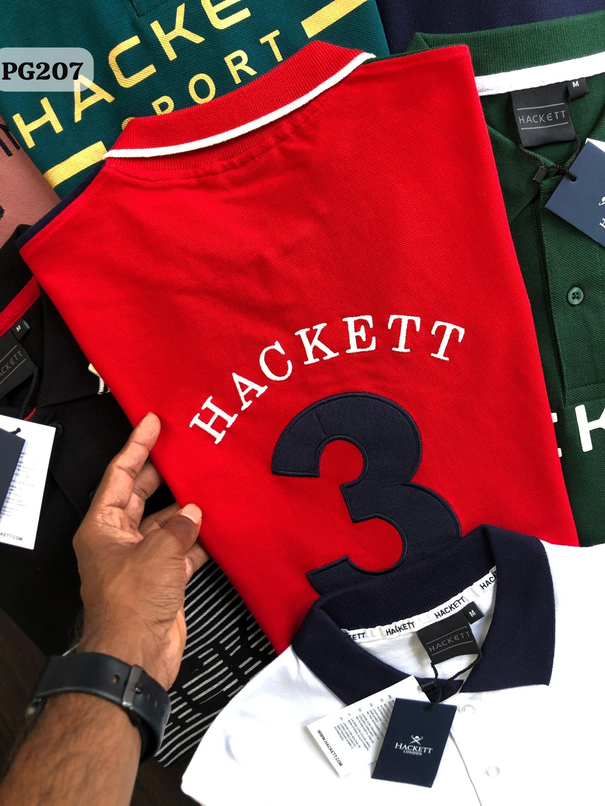 Luxury Hackett Polo Shirt – Bold Colorblock Edition