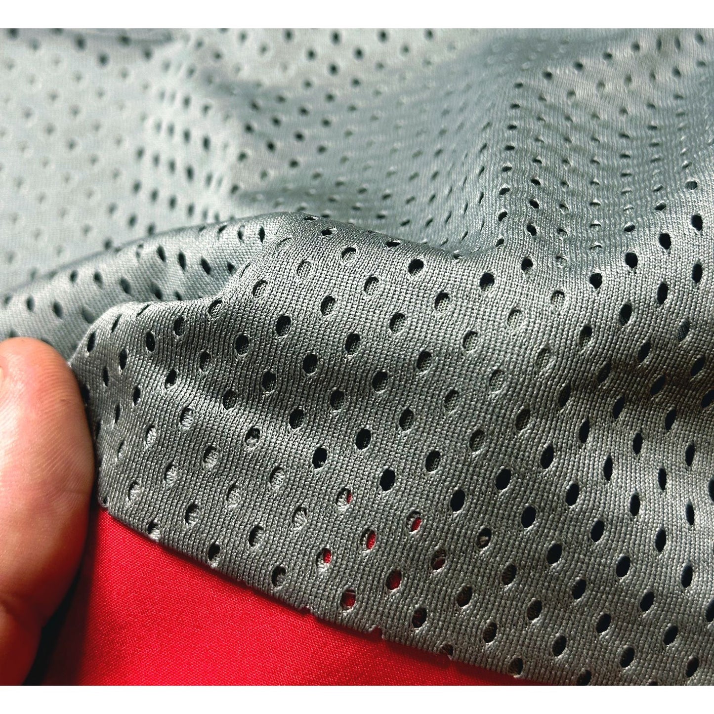 Jordan Jumpman Athletic Mesh Reversible Shorts – Grey Red Colorblock