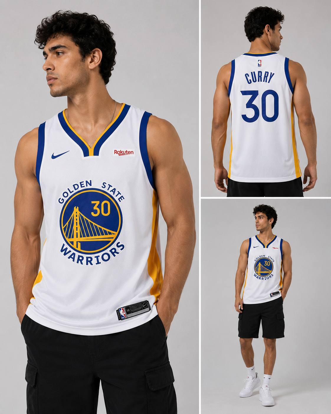 Nike NBA Swingman Stephen Curry #30 Golden State Warriors Association Edition jersey