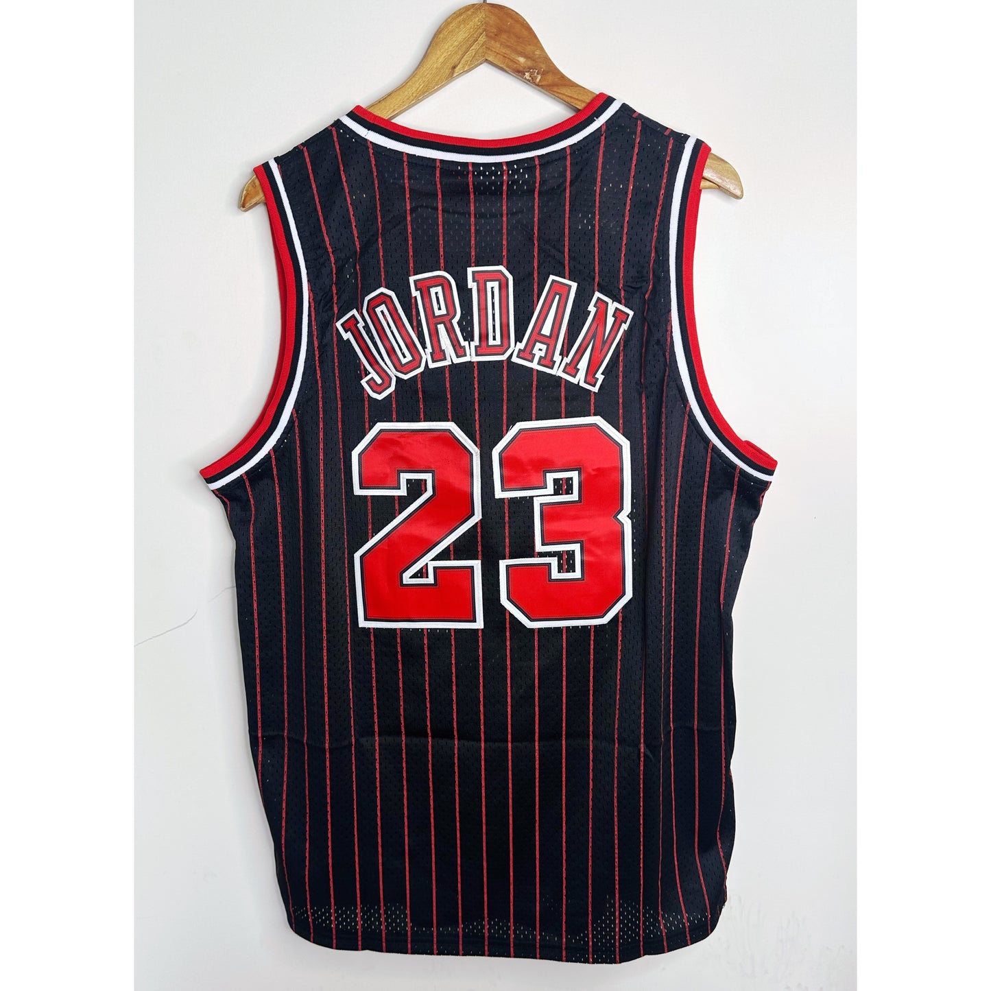 Mitchell & Ness Hardwood Classics Michael Jordan #23 Chicago Bulls Alternate Pinstripe Jersey