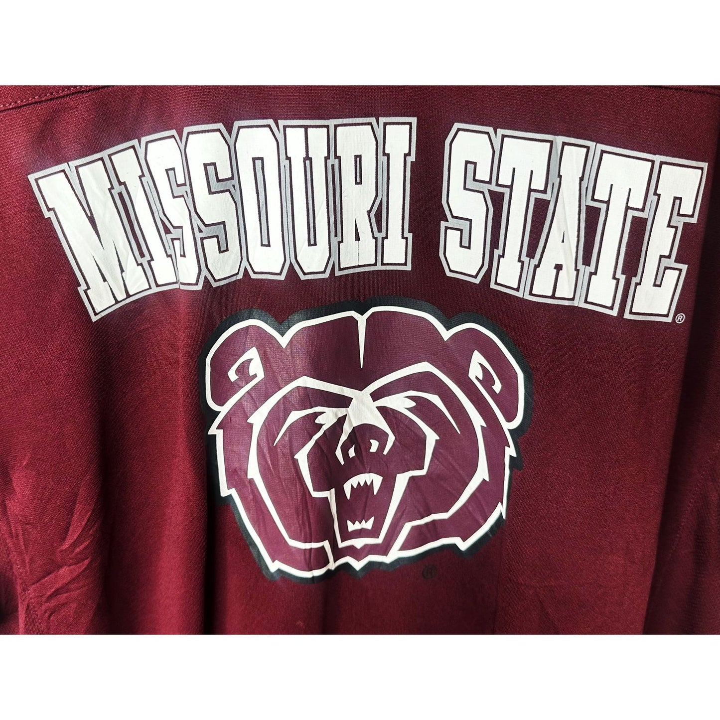 Missouri State University Bears Colosseum V-Neck Graphic Jersey - Maroon 2XL Jersey