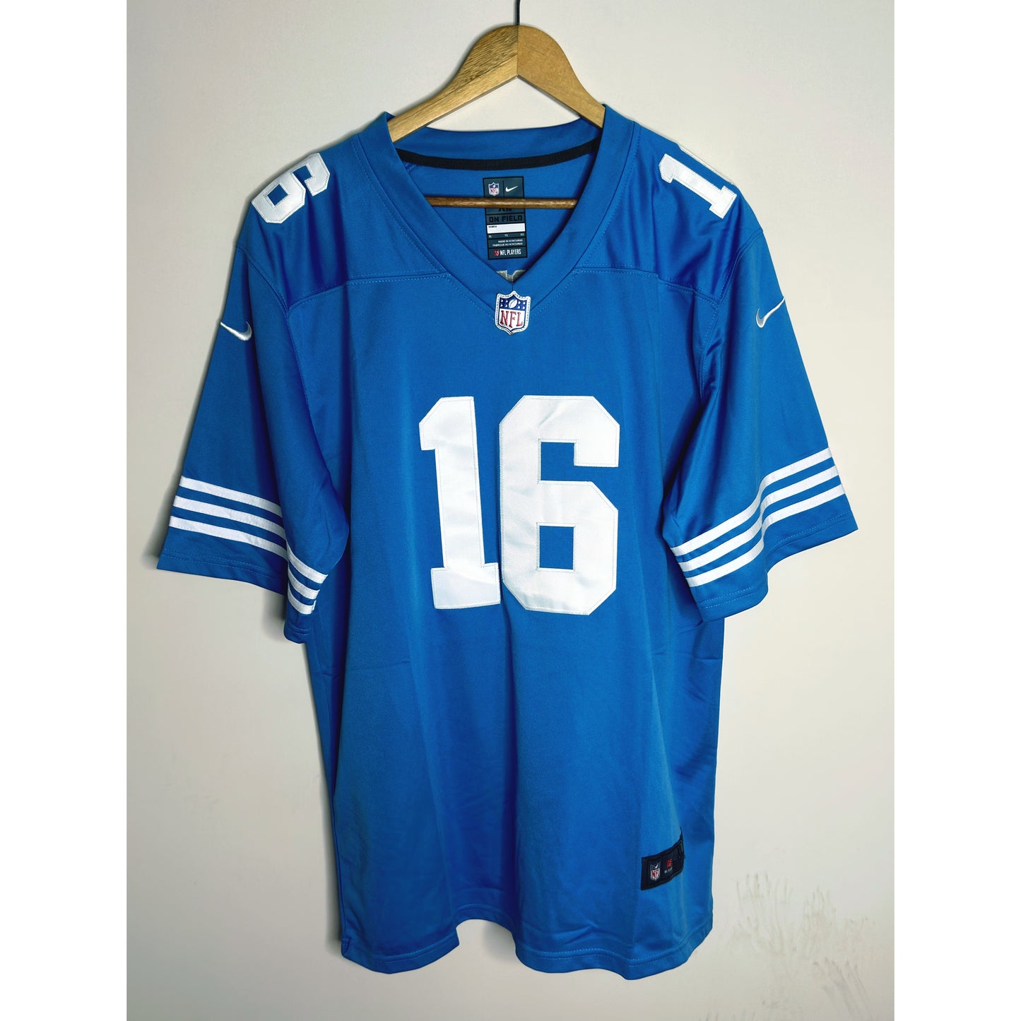 Jared Goff Detroit Lions Nike Game Jersey - Honolulu Blue