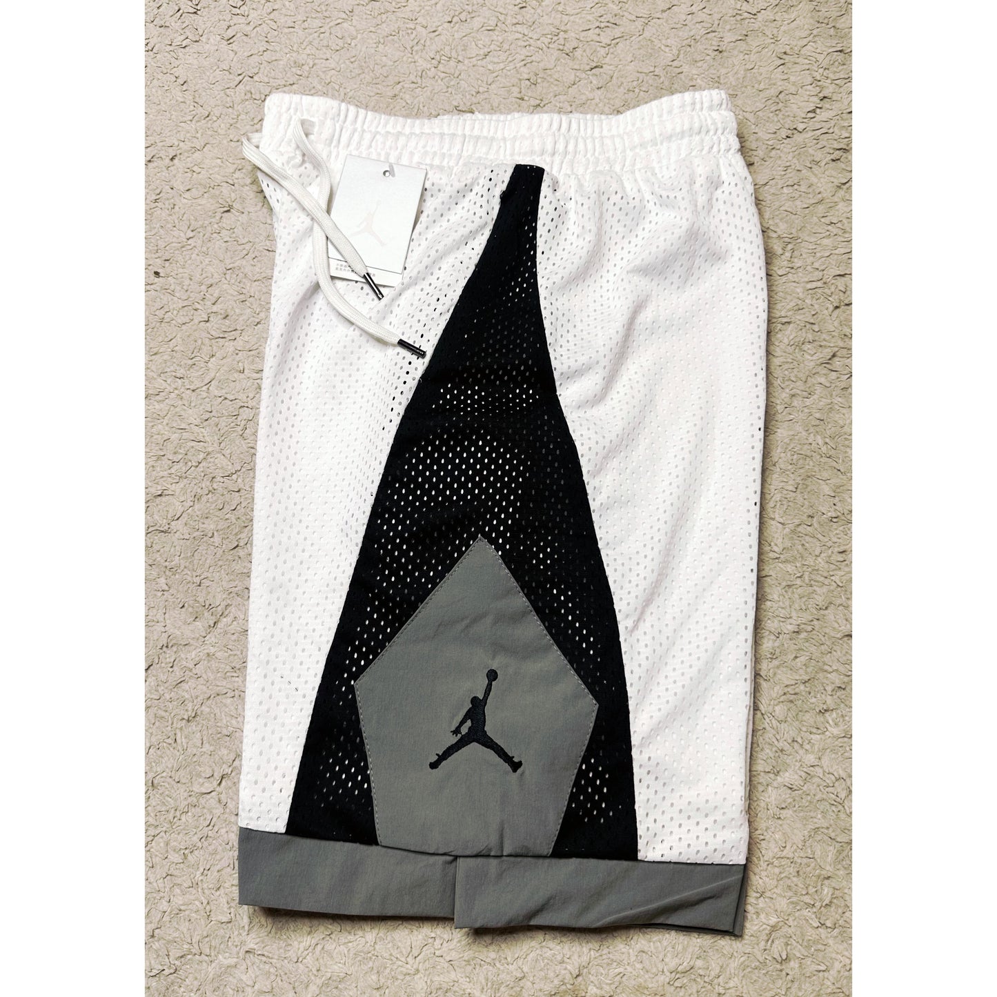 Jordan Shadow Ice Mesh Basketball Short - Black/Grey or Grey/Black