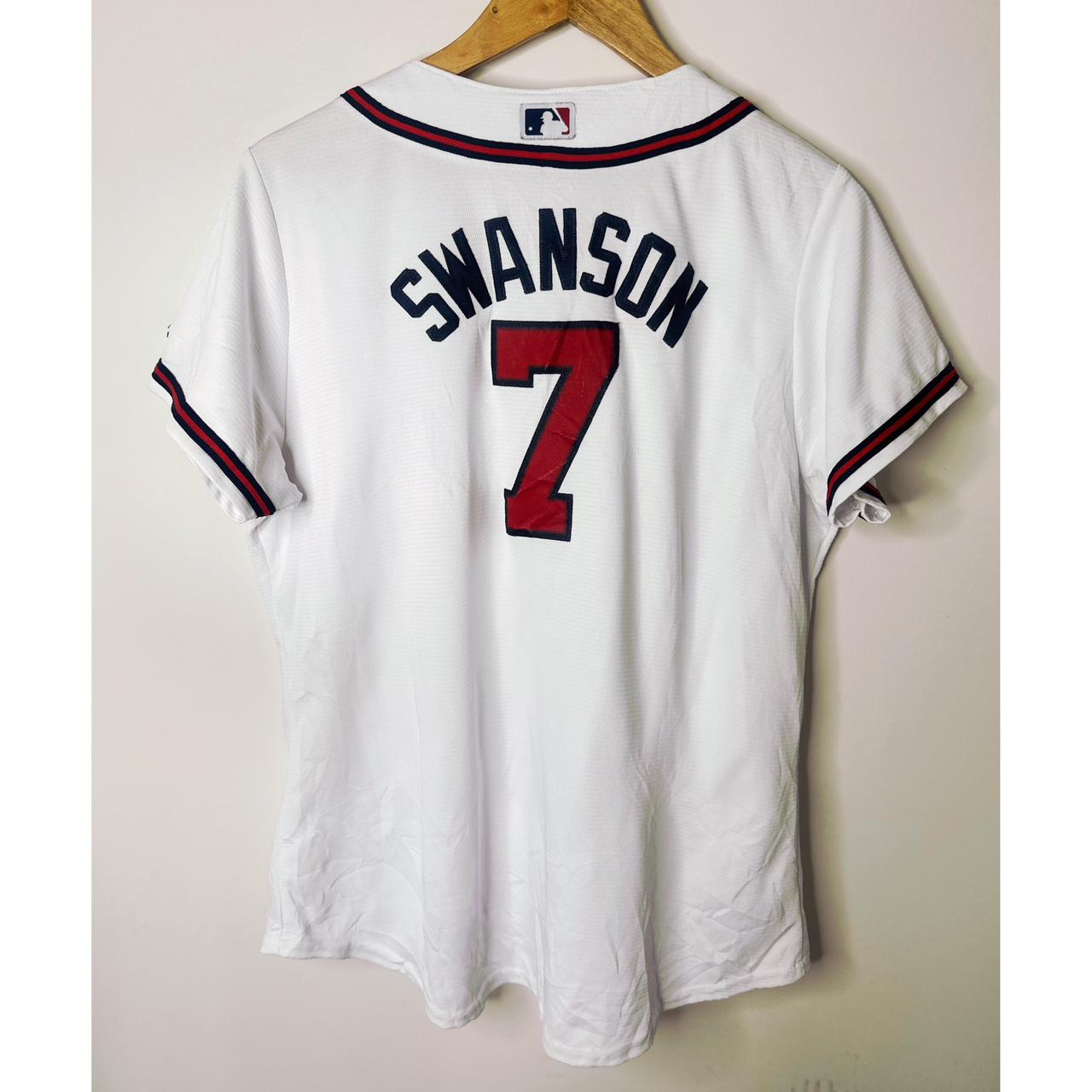 Majestic Atlanta Braves Cool Base White Home Baseball Jersey - Size M